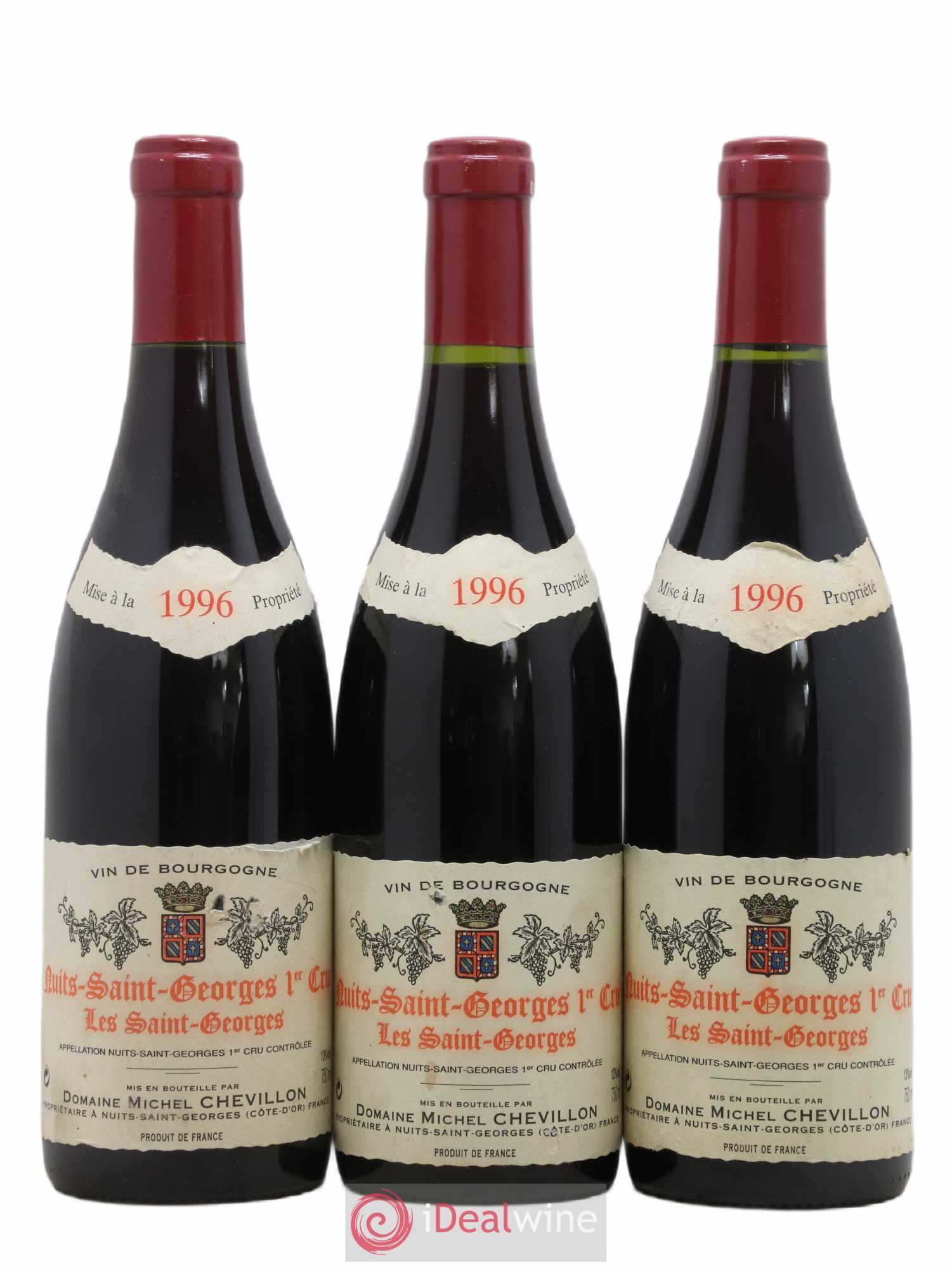 Nuits-Saint-Georges 1er Cru Les Saint Georges Michel Chevillon 1996 - Posten von 3 Flaschen - 0