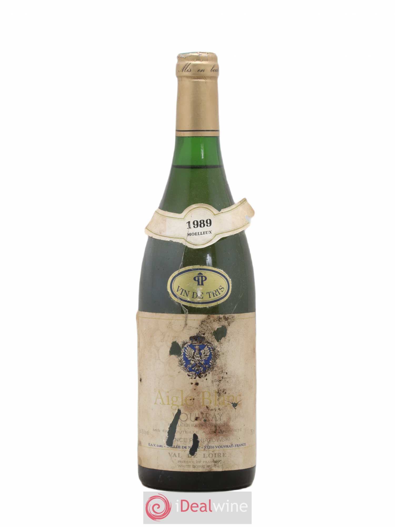 Vouvray Aigle Blanc Prince Poniatowski 1989 - Posten von 1 Flasche - 0