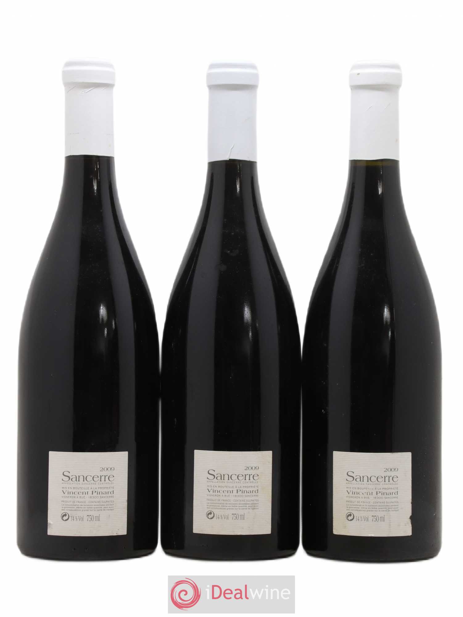 Sancerre Vendanges Entières Vincent Pinard 2009 - Lot de 3 bouteilles - 1