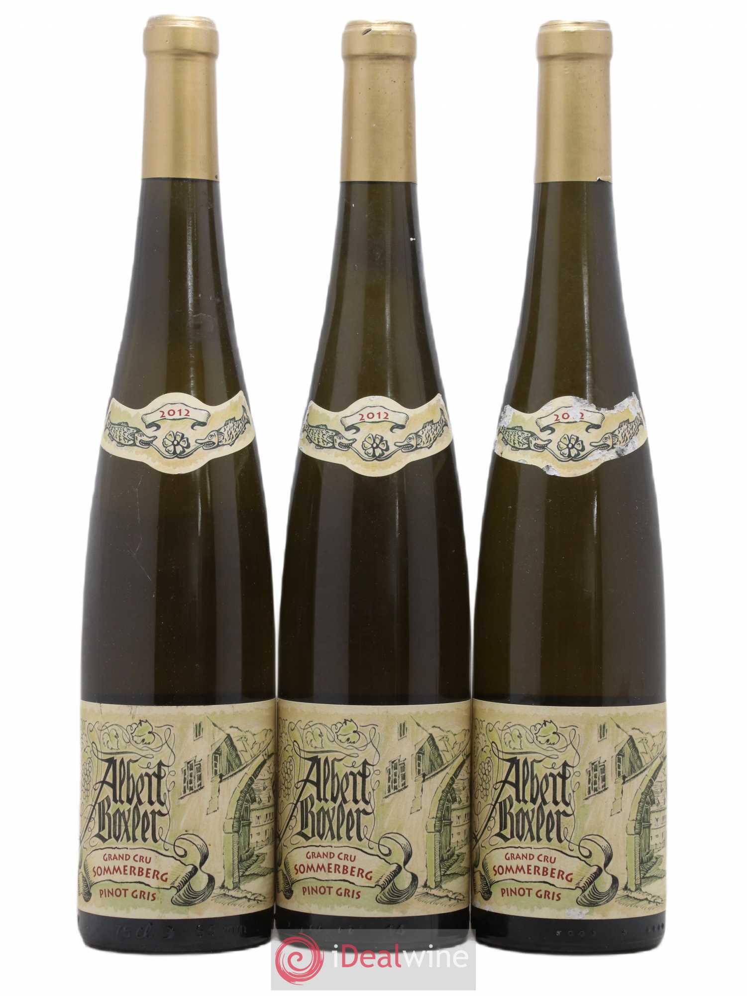 Alsace Pinot Gris Grand Cru Sommerberg W Albert Boxler 2012 - Lot de 3 bouteilles - 0