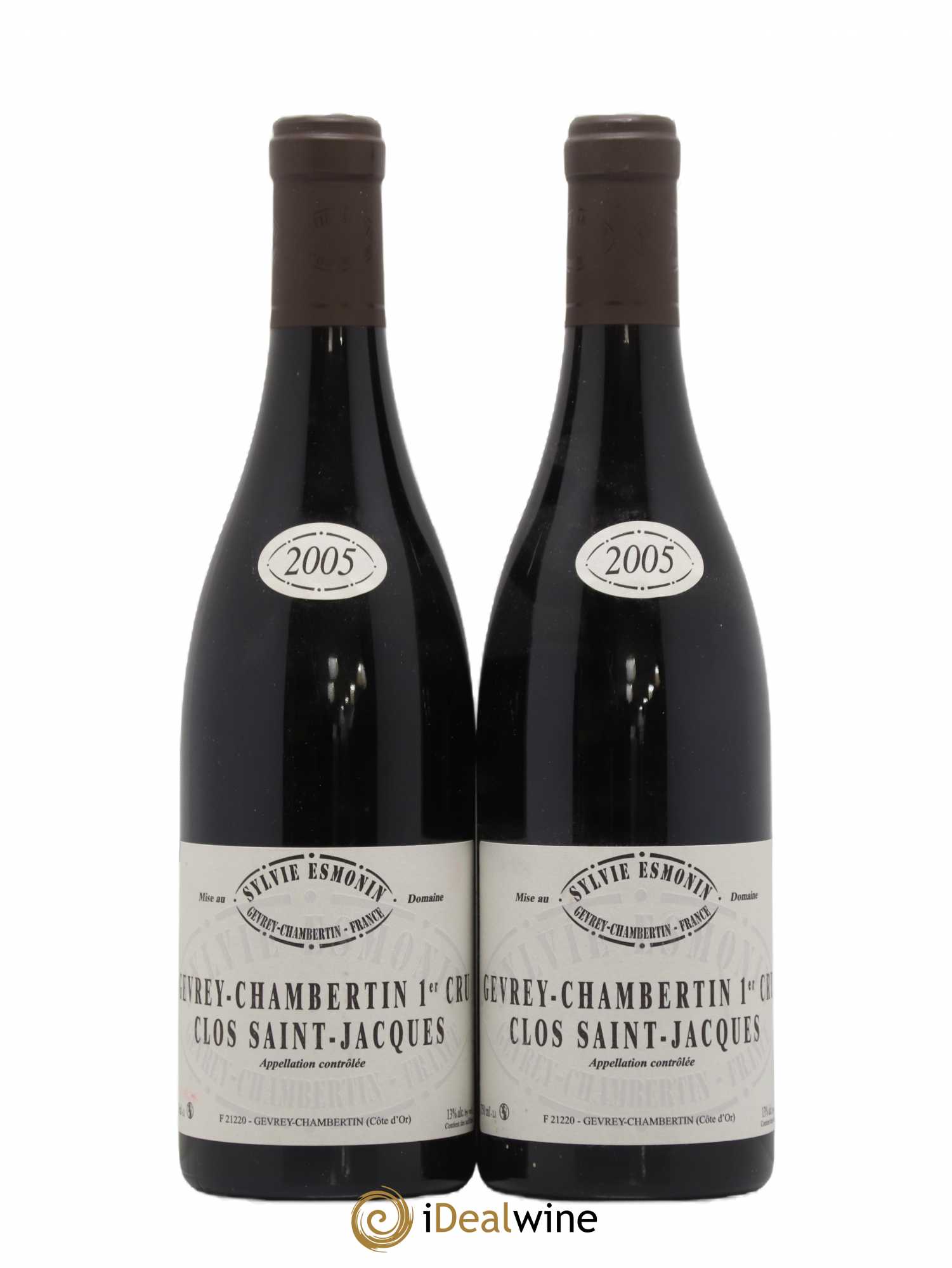 Gevrey-Chambertin 1er Cru Clos Saint Jacques Sylvie Esmonin 2005 - Lot de 2 bouteilles - 0