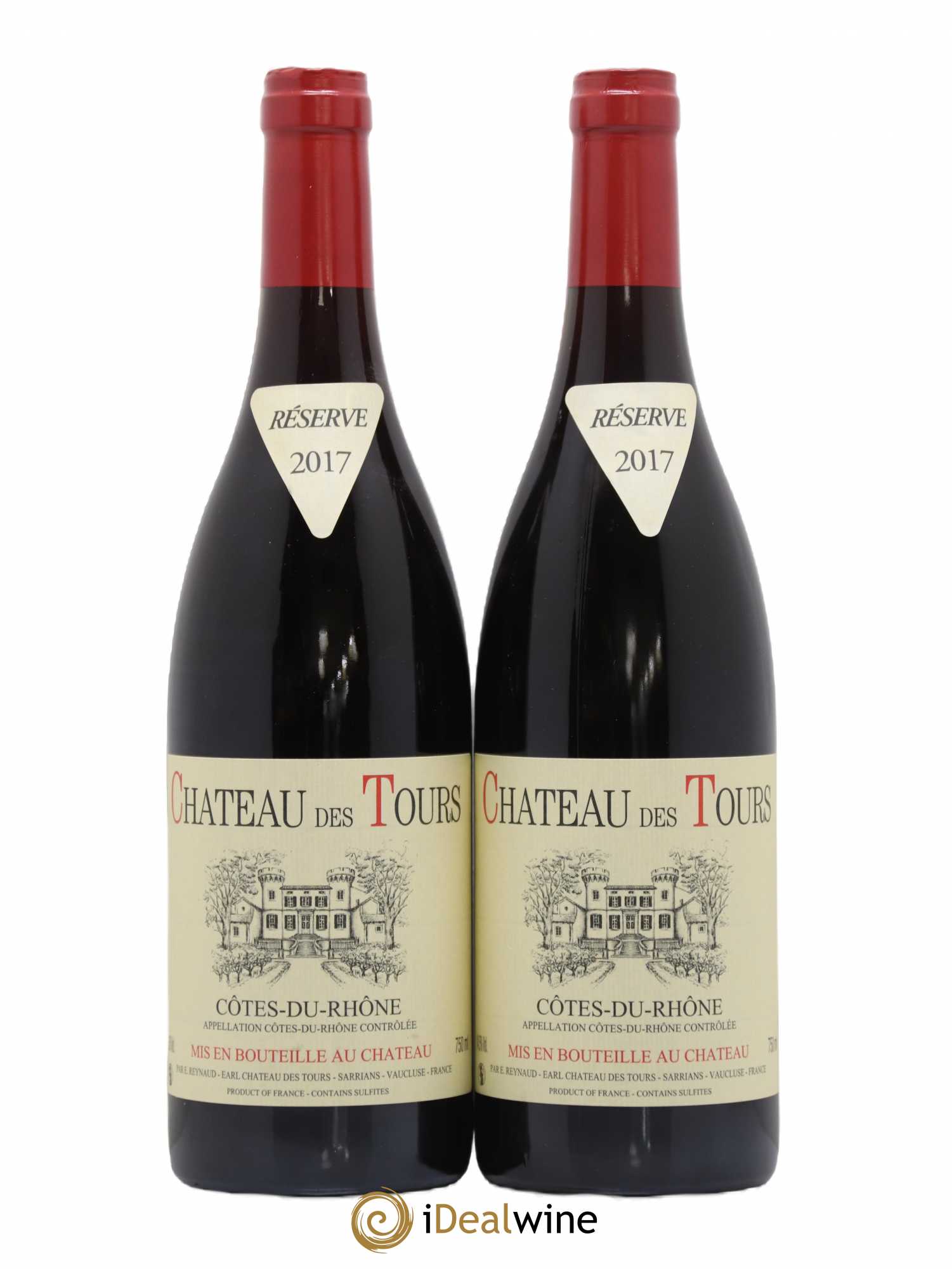 Côtes-du-Rhône Château des Tours Emmanuel Reynaud 2017 - Lot de 2 bouteilles - 0