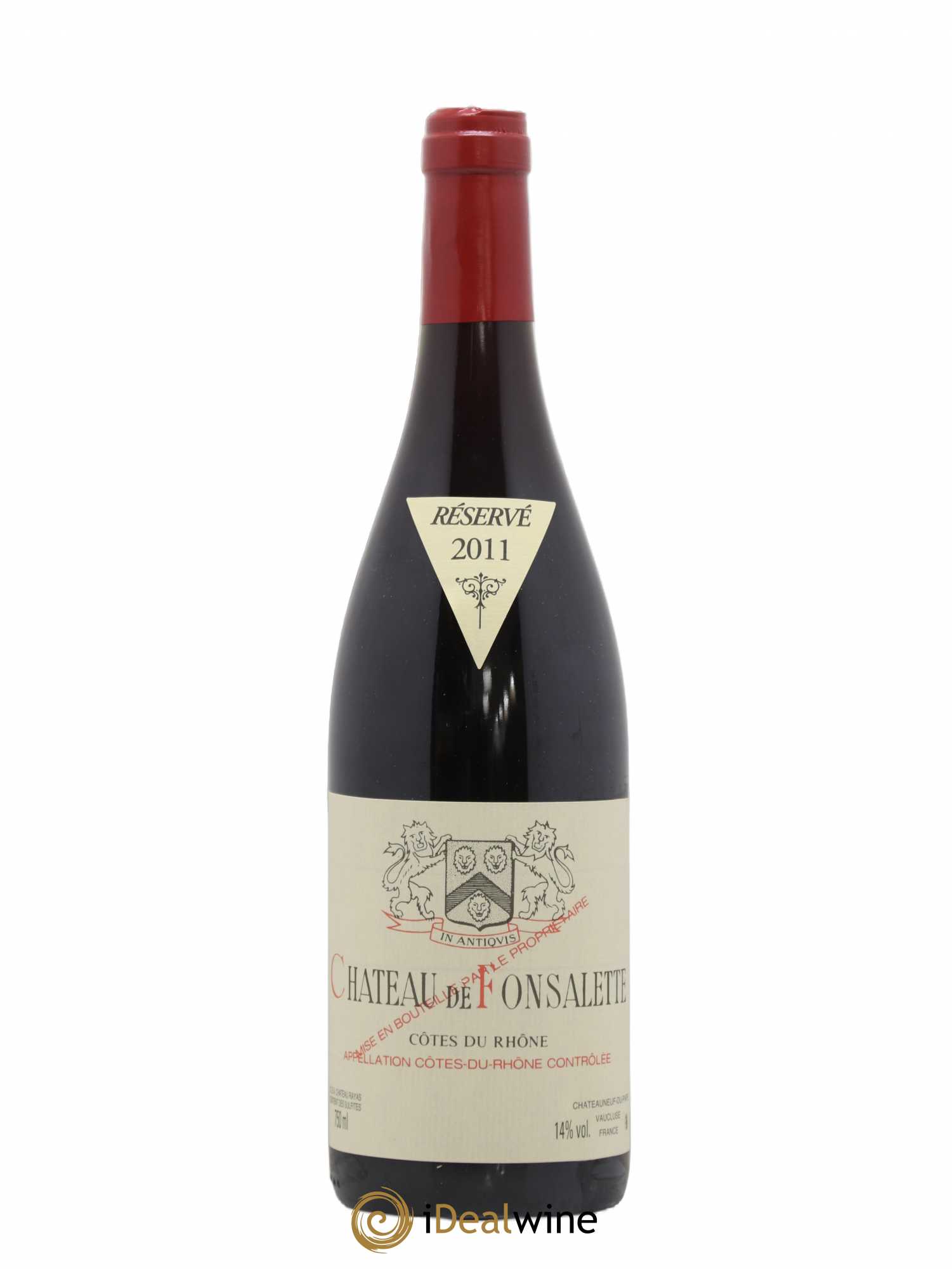 Côtes-du-Rhône Château de Fonsalette Emmanuel Reynaud 2011 - Lot de 1 bouteille - 0