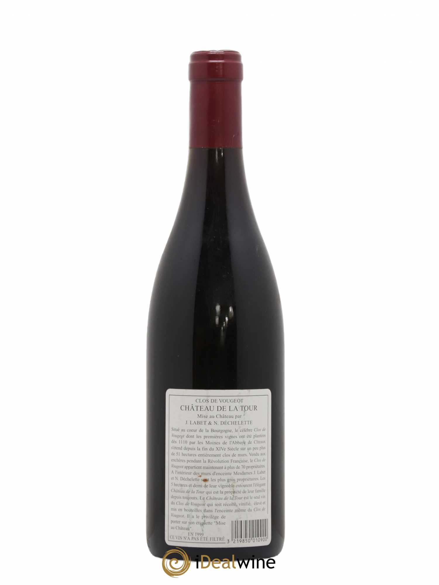 Clos de Vougeot Grand Cru Château de La Tour 1999 - Lot de 1 bouteille - 1