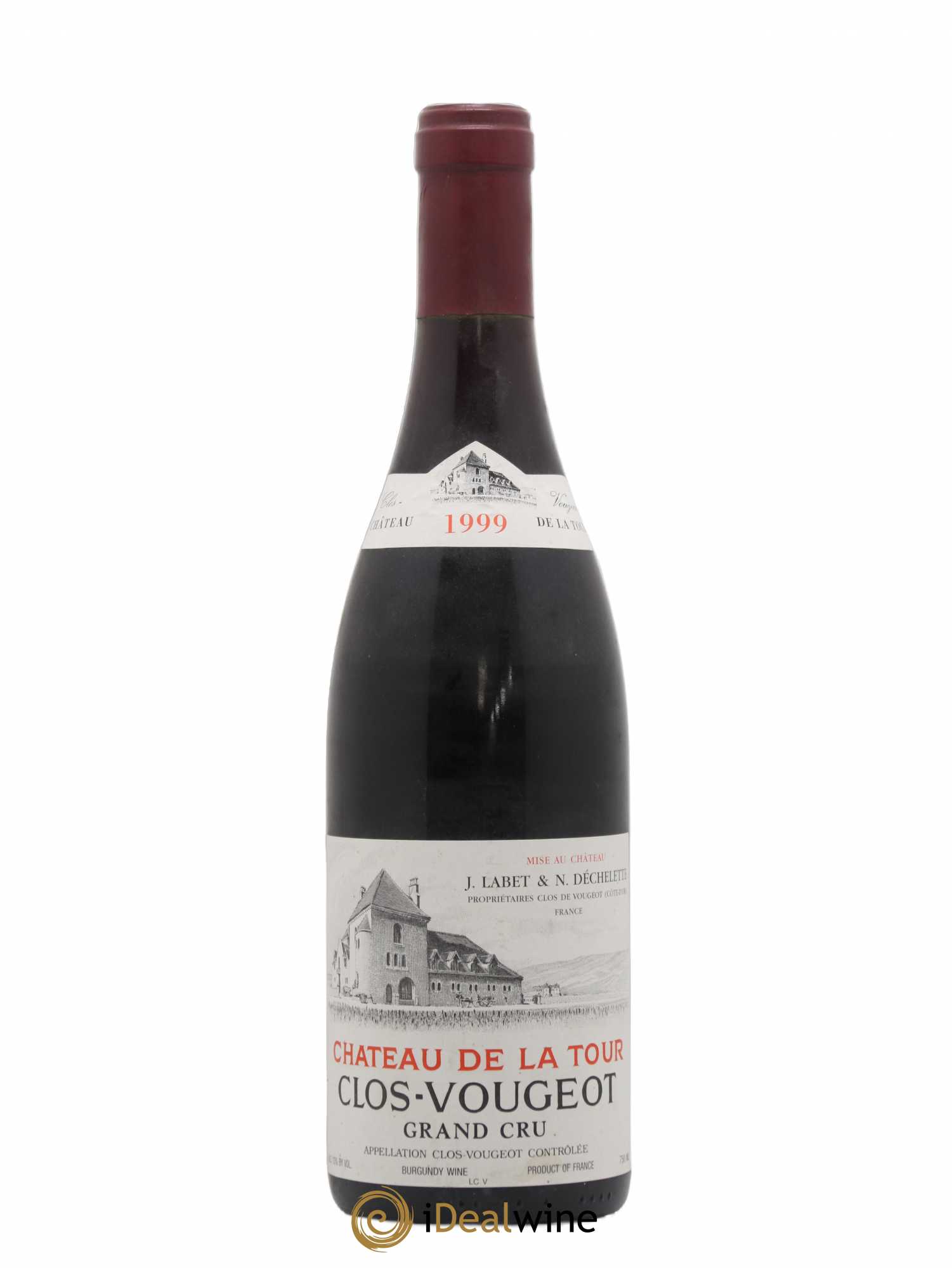 Clos de Vougeot Grand Cru Château de La Tour 1999 - Lot de 1 bouteille - 0