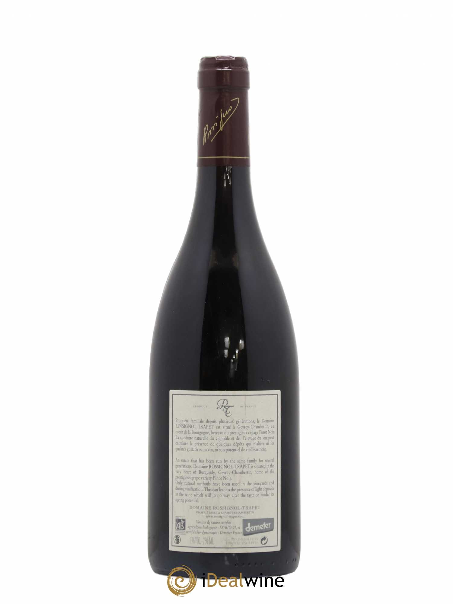 Chapelle-Chambertin Grand Cru Rossignol-Trapet (Domaine) 2008 - Lot de 1 bouteille - 1
