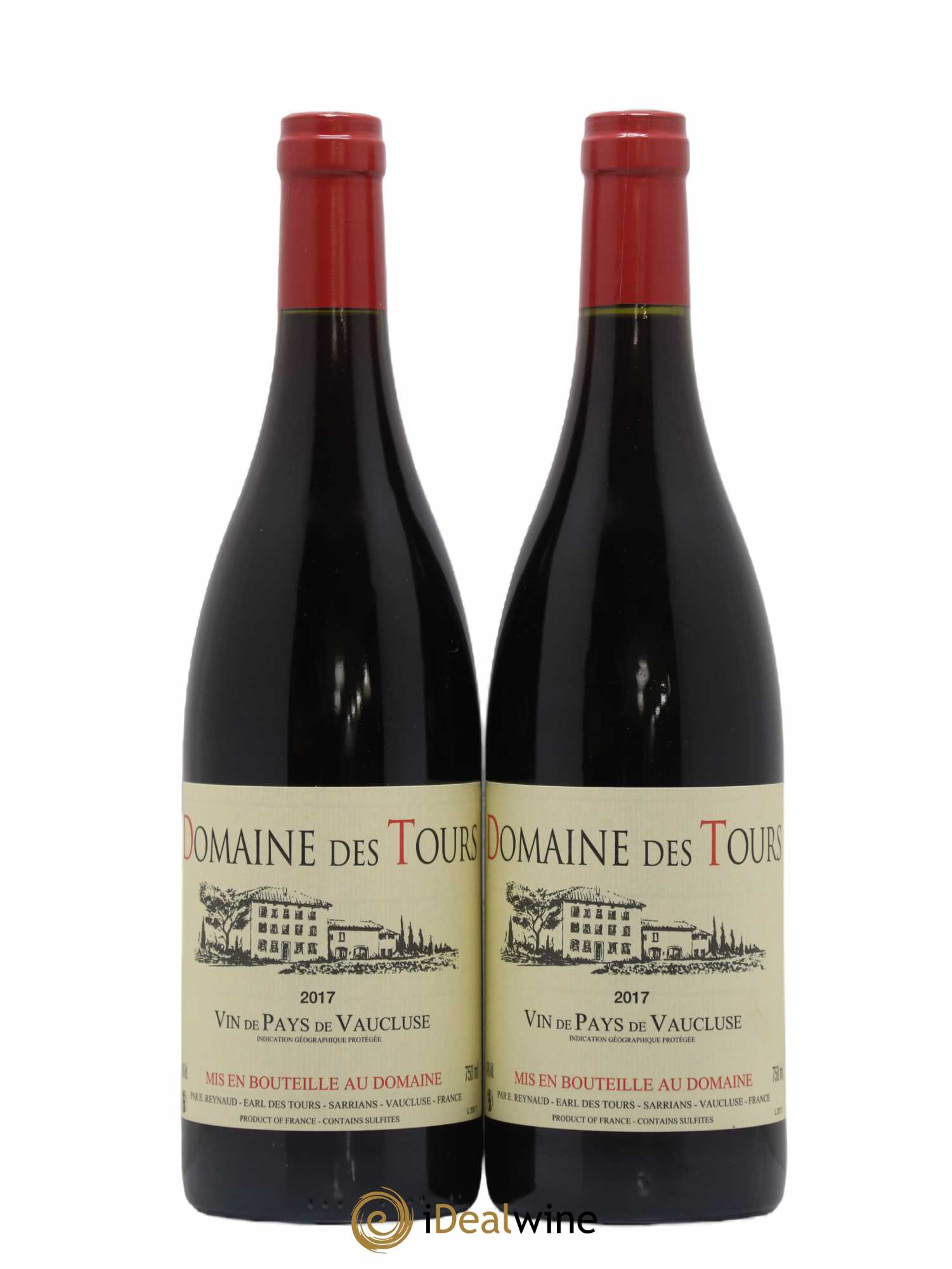 Vaucluse (Vin de Pays de Vaucluse) Domaine des Tours Emmanuel Reynaud 2017 - Lot de 2 bouteilles - 0