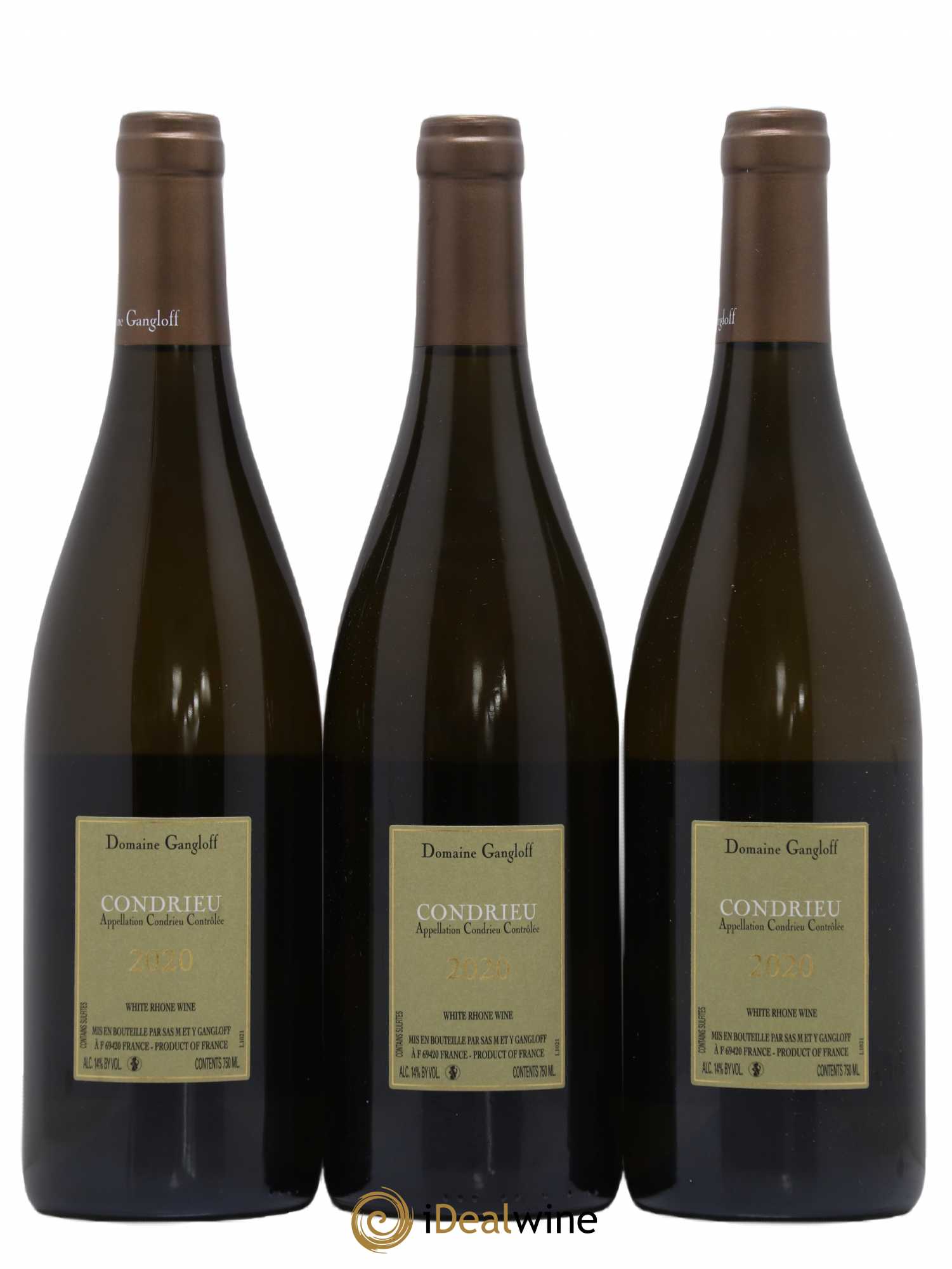 Condrieu Domaine Gangloff (Domaine) 2020 - Lot of 3 bottles - 1