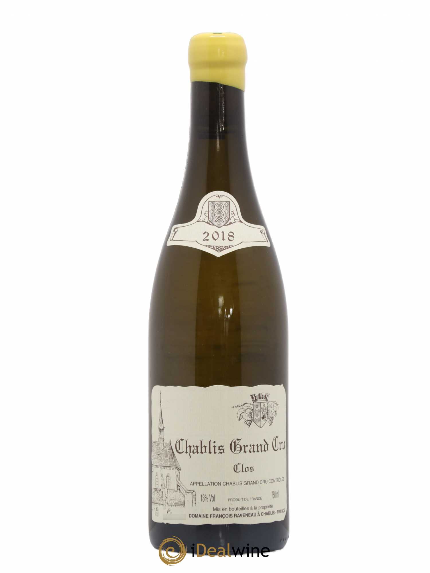 Chablis Grand Cru Clos Raveneau (Domaine) 2018 - Lot de 1 bouteille - 0