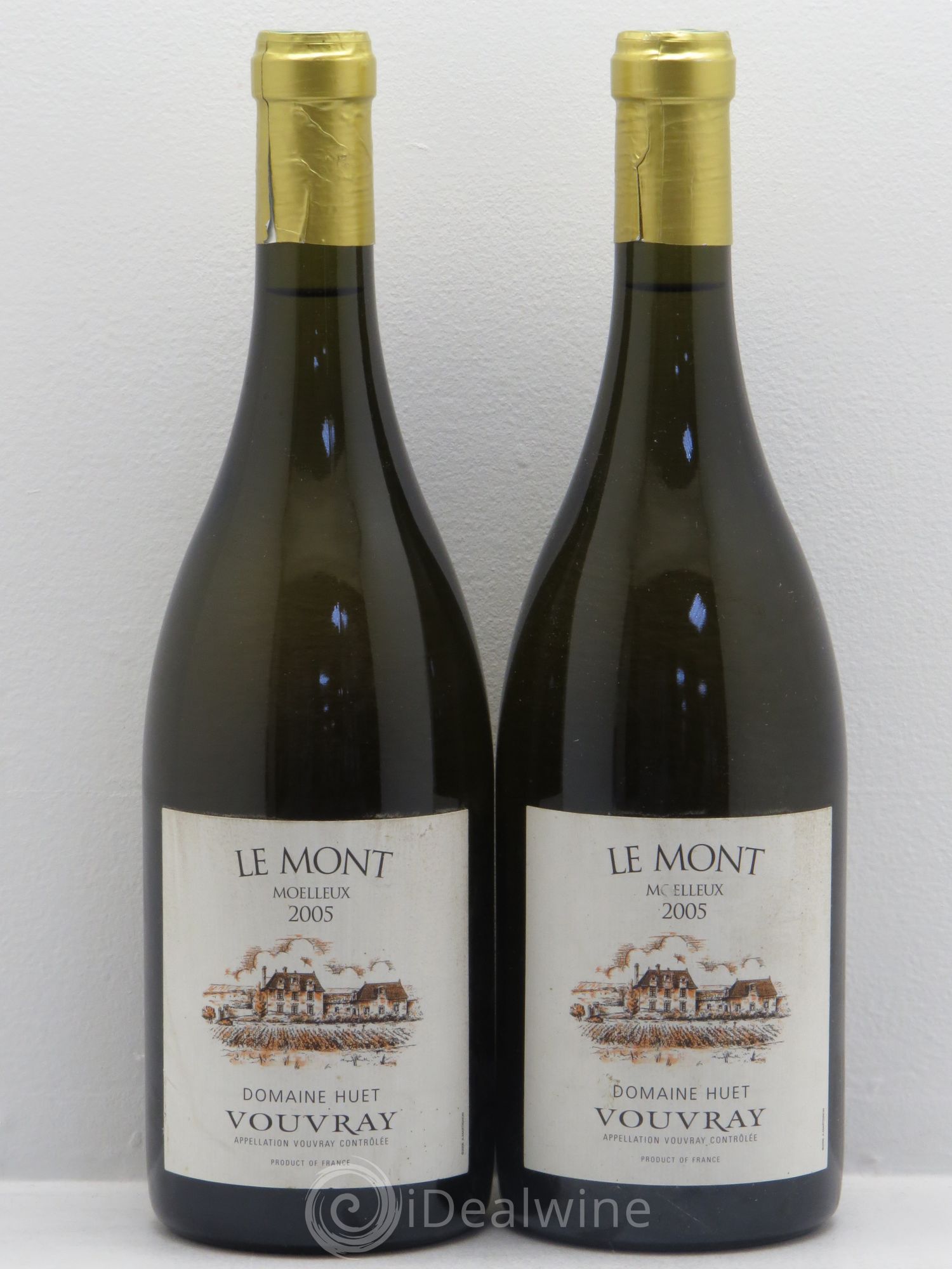 Vouvray Le Mont Moelleux Domaine Huet (senza prezzo di riserva) 2005 - Lotto di 2 bottiglie - 0