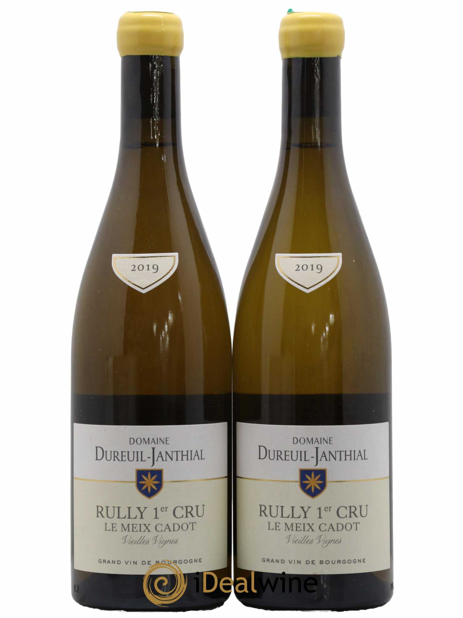 Rully 1er Cru Le Meix Cadot Vieilles Vignes Vincent Dureuil-Janthial 2019 - Lot de 2 bouteilles - 0