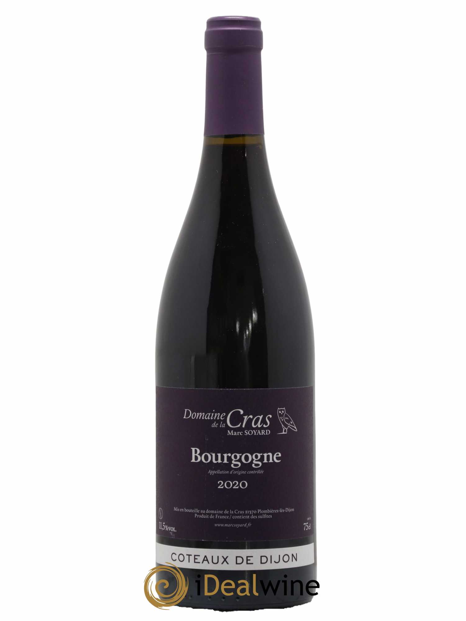 Coteaux de Dijon Domaine de la Cras - Marc Soyard 2020 - Lot de 1 bouteille - 0