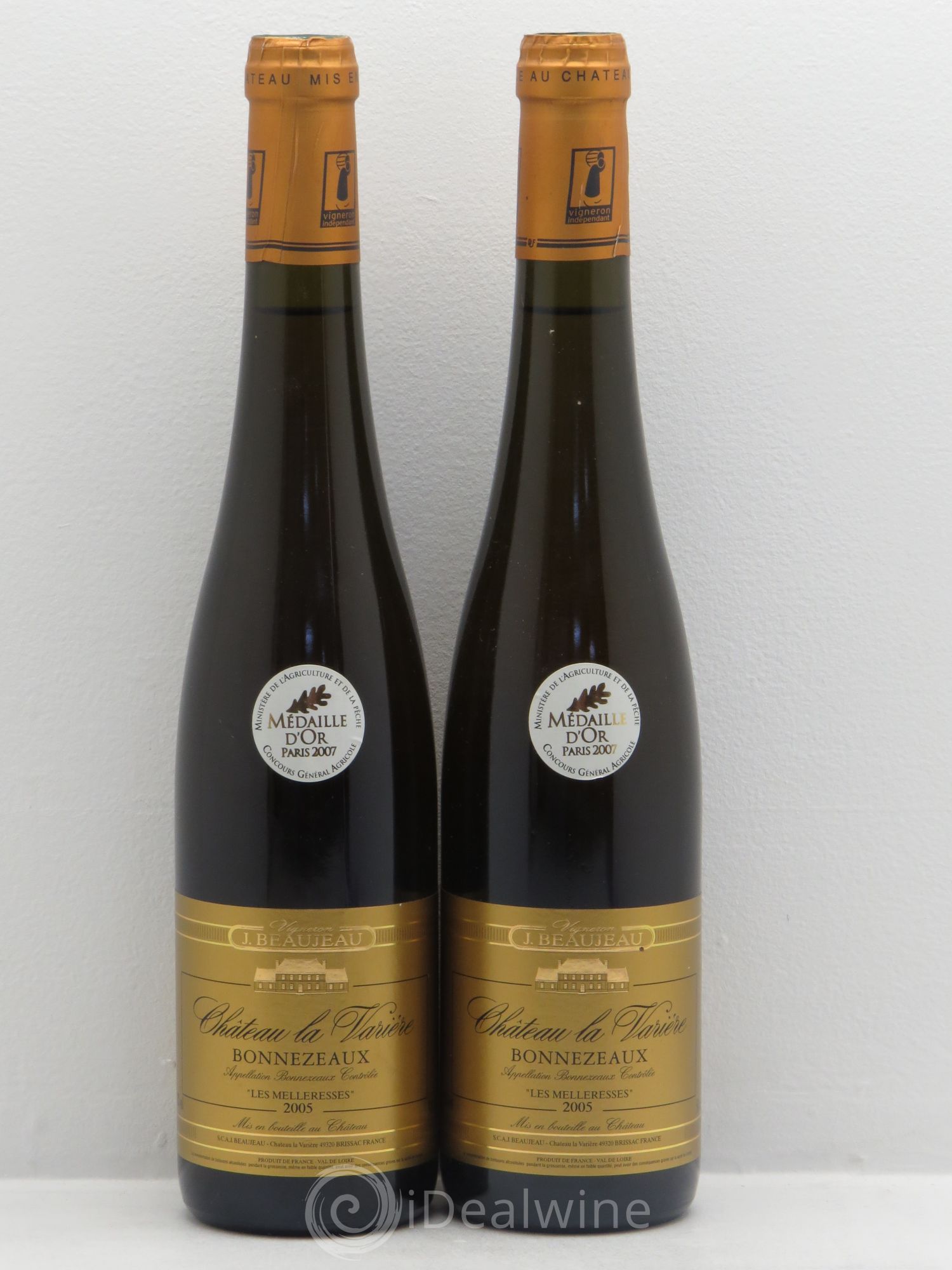 Bonnezeaux Les Melleresses 50cl (sans prix de réserve) 2005 - Lotto di 2 bottiglie - 0