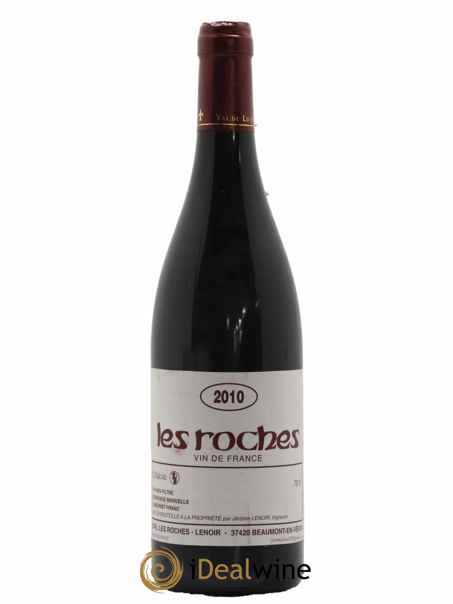 Vin de France Les Roches Lenoir (Domaine) 2010 - Lot de 1 bouteille - 0