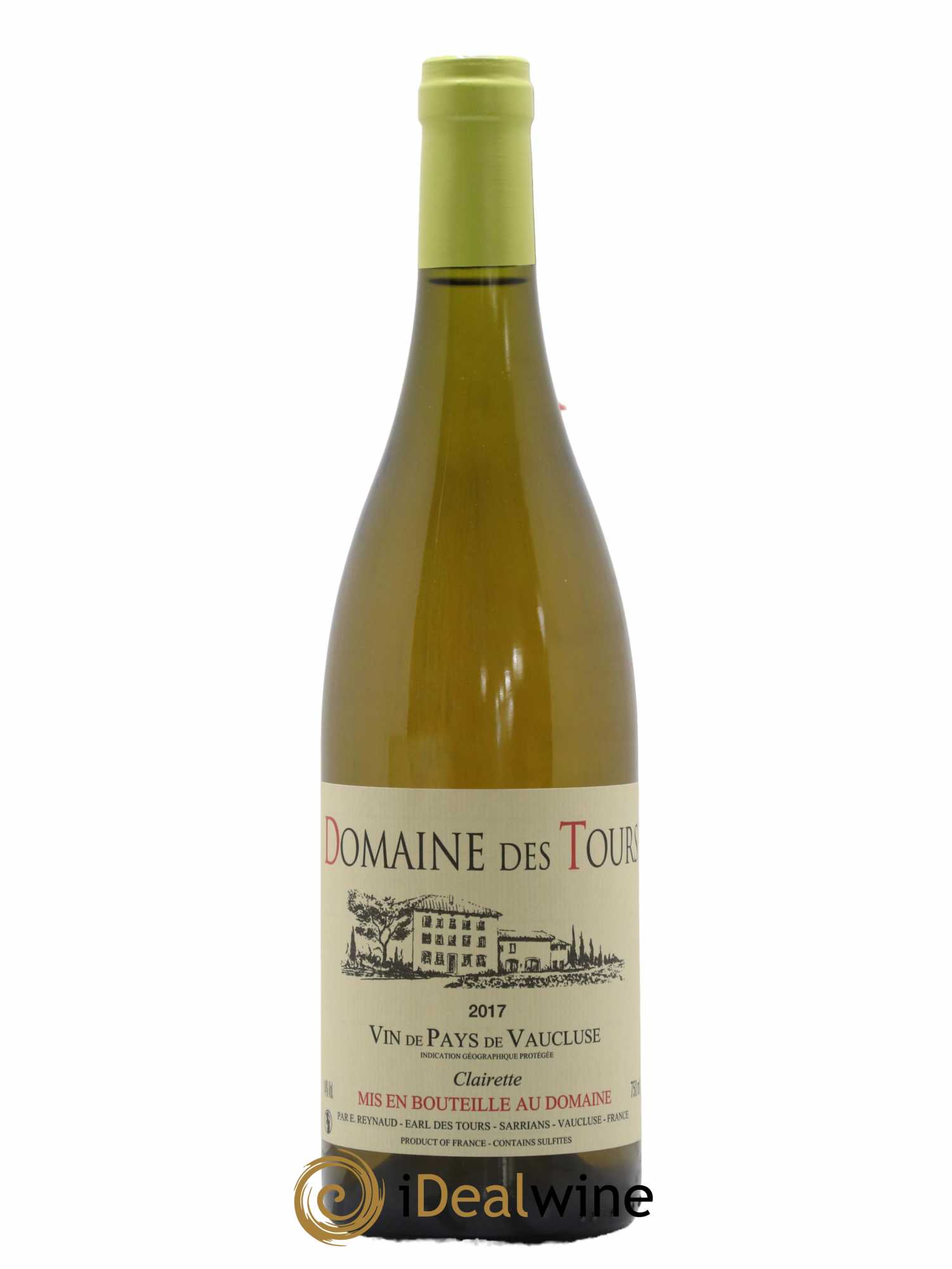 Vaucluse (Vin de Pays de Vaucluse) Domaine des Tours Emmanuel Reynaud Clairette 2017 - Lot de 1 bouteille - 0