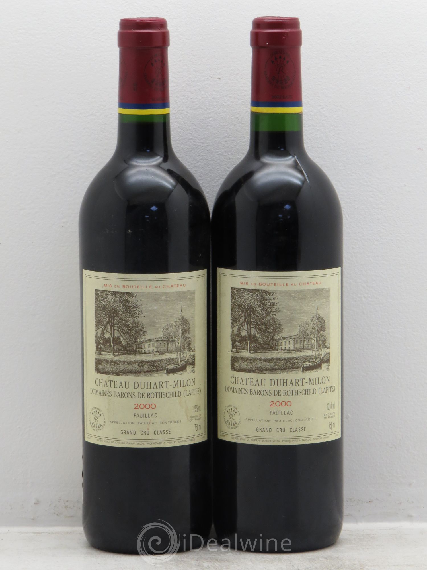 Château Duhart-Milon 4ème Grand Cru Classé (sans prix de réserve) 2000 - Lot de 2 bouteilles - 0