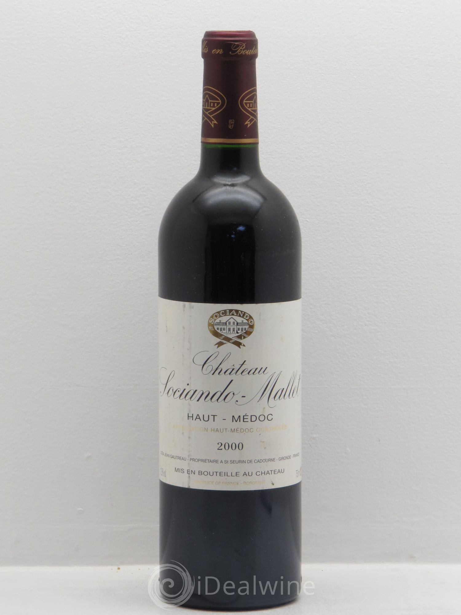 Château Sociando Mallet (sans prix de réserve) 2000 - Lot de 1 bouteille - 0