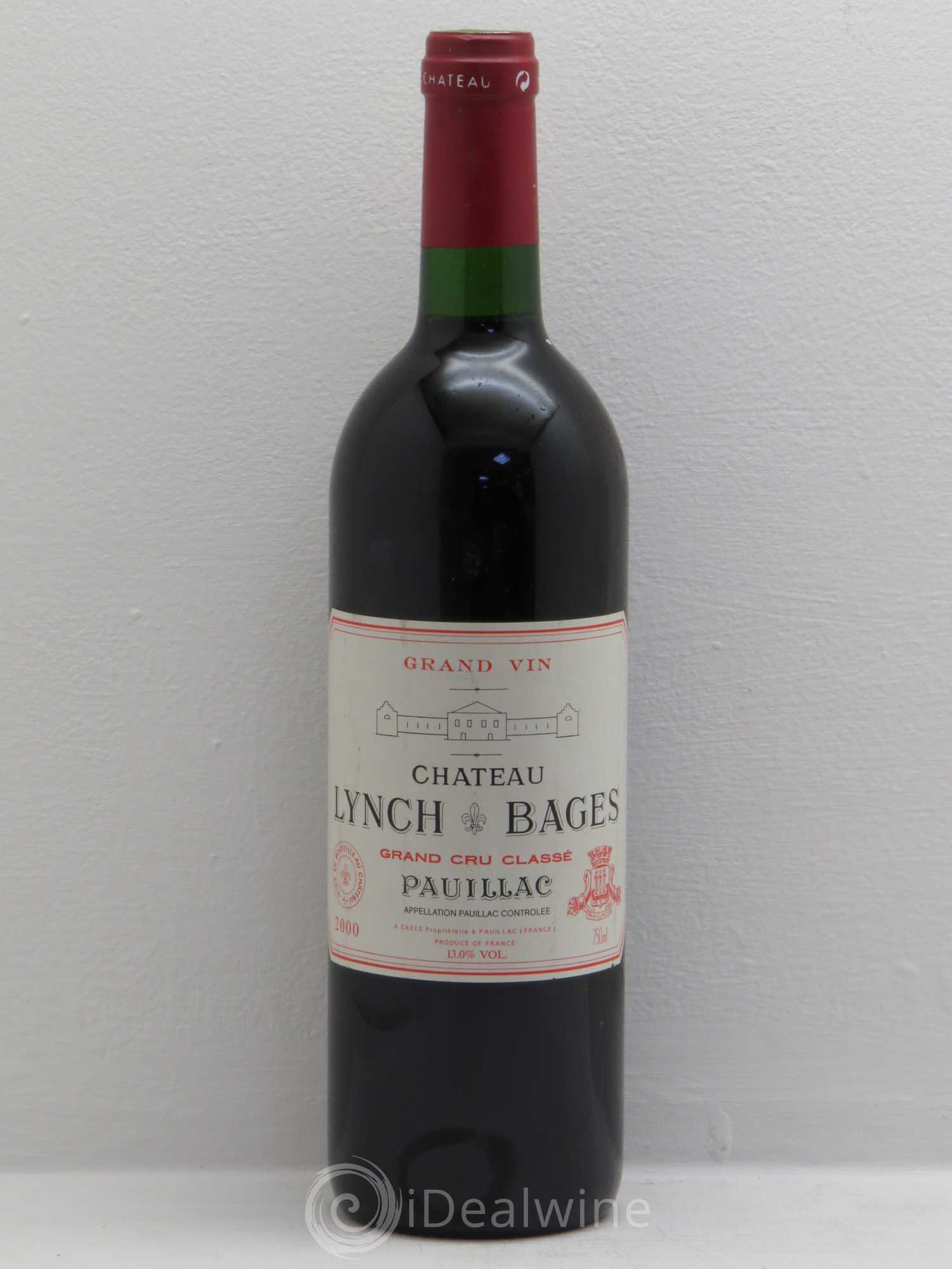 Château Lynch Bages 5ème Grand Cru Classé 2000 - Lot de 1 bouteille - 0