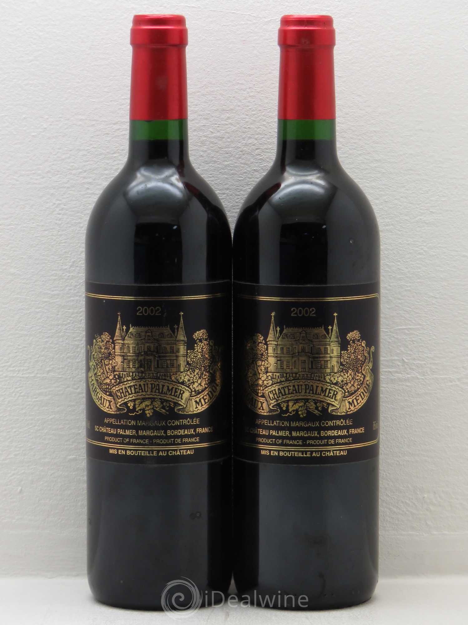 Château Palmer 3ème Grand Cru Classé 2002 - Lot de 2 bouteilles - 0