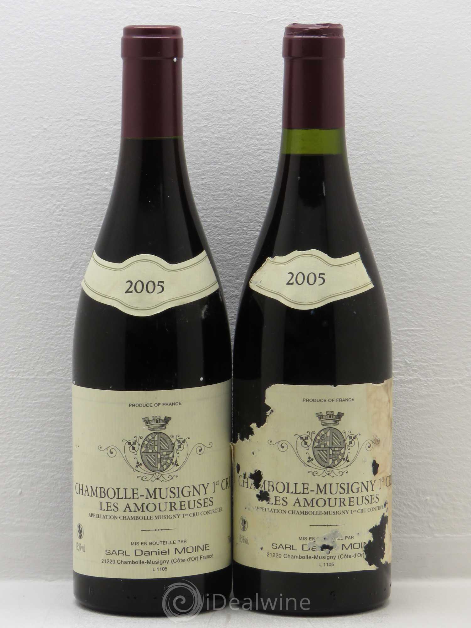 Chambolle-Musigny 1er Cru Les Amoureuses Moine-Hudelot (Domaine) 2005 - Lot de 2 bouteilles - 0
