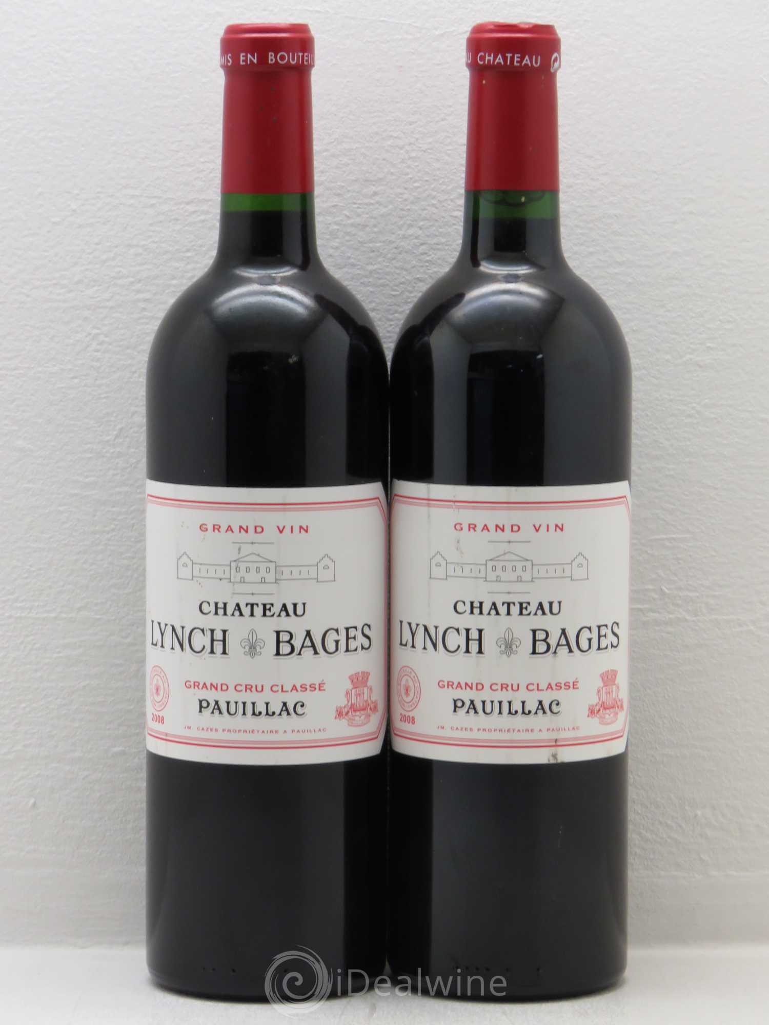 Château Lynch Bages 5ème Grand Cru Classé 2008 - Lot de 2 bouteilles - 0