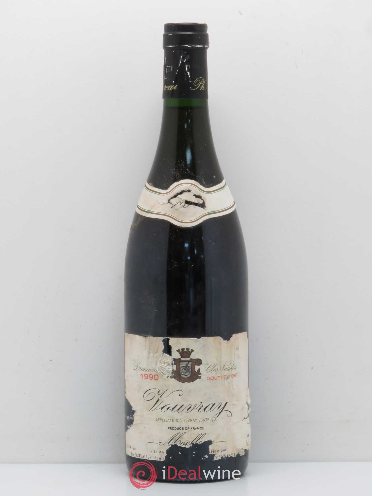 Vouvray Goutte d'Or Clos Naudin - Philippe Foreau 1990 - Lotto di 1 bottiglia - 0
