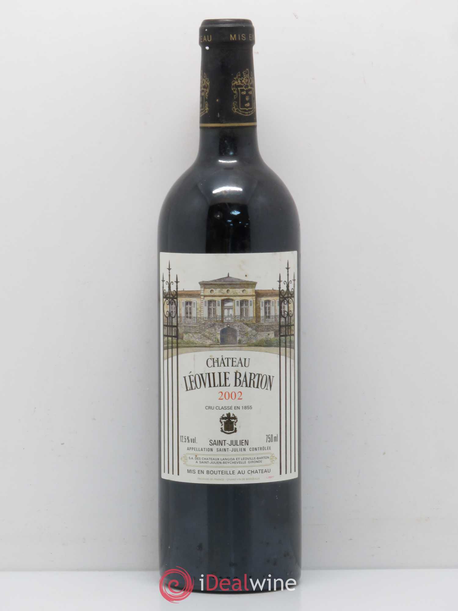 Château Léoville Barton 2ème Grand Cru Classé 2002 - Lot de 1 bouteille - 0