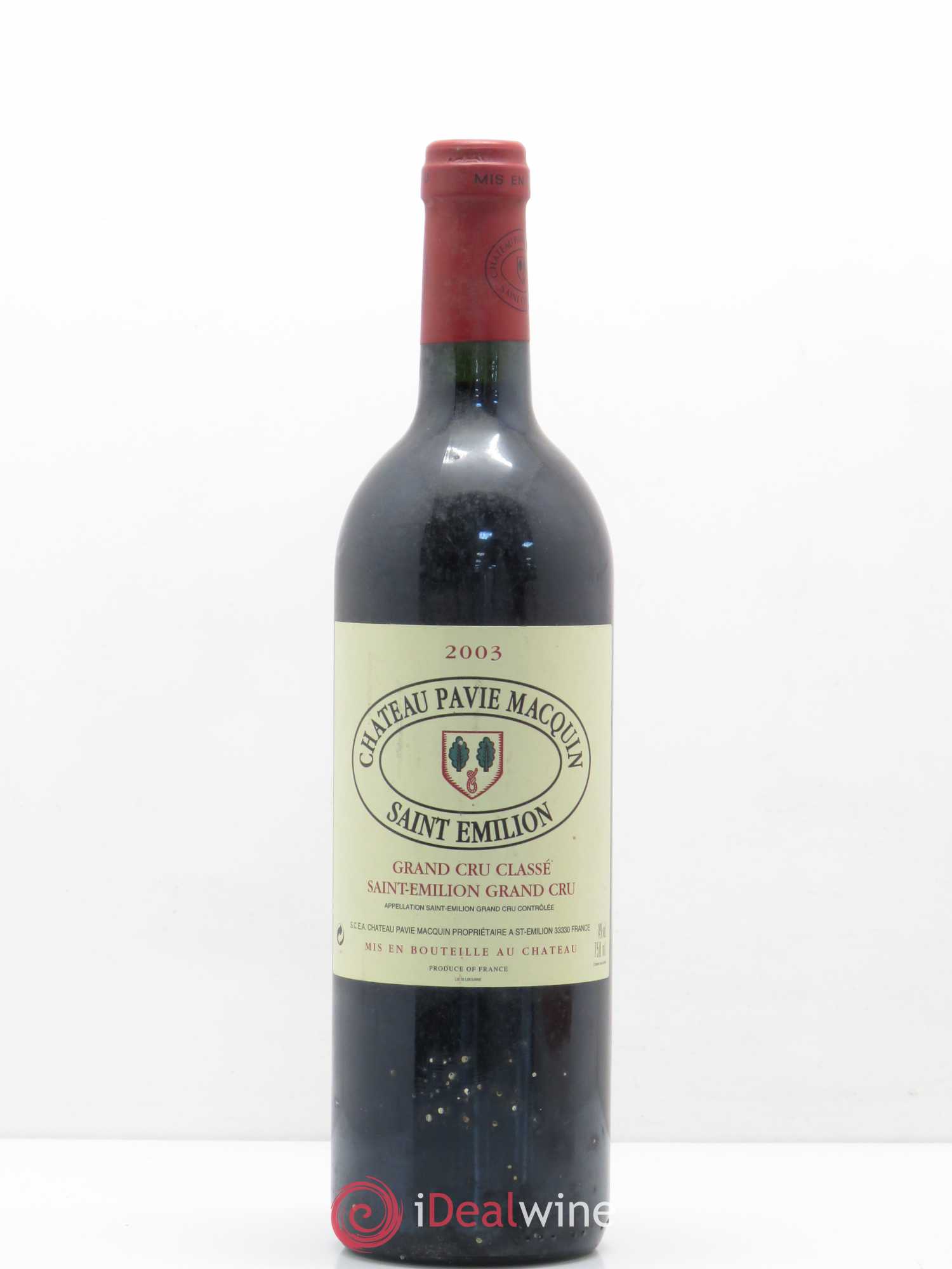 Château Pavie Macquin 1er Grand Cru Classé B 2003 - Lot de 1 bouteille - 0
