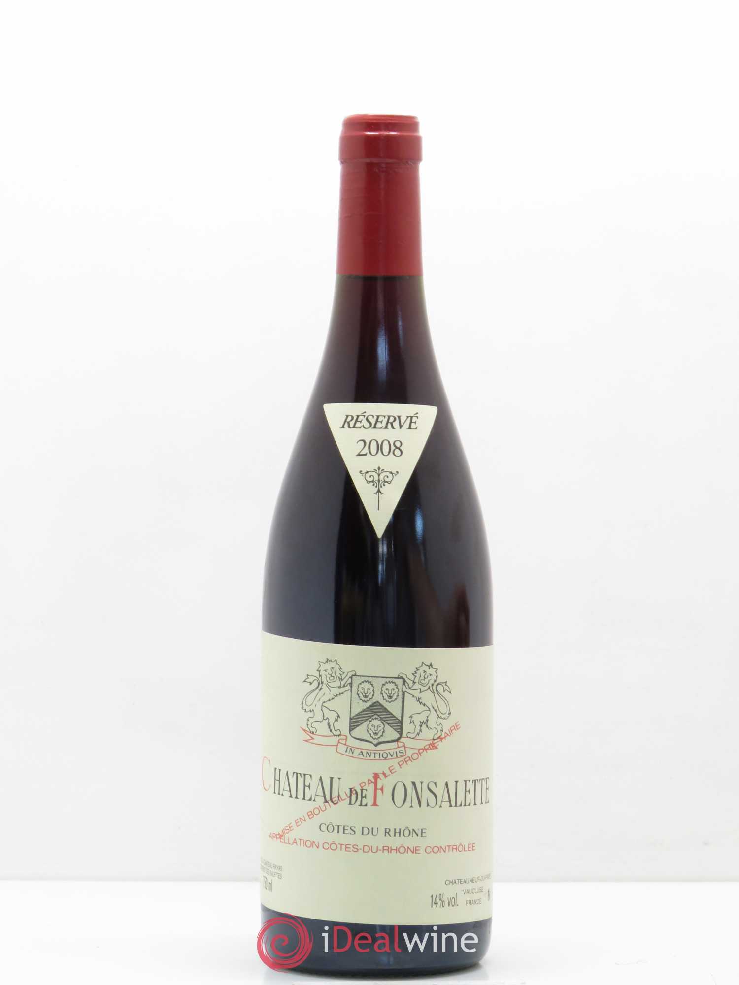 Côtes-du-Rhône Château de Fonsalette Emmanuel Reynaud 2008 - Lot de 1 bouteille - 0