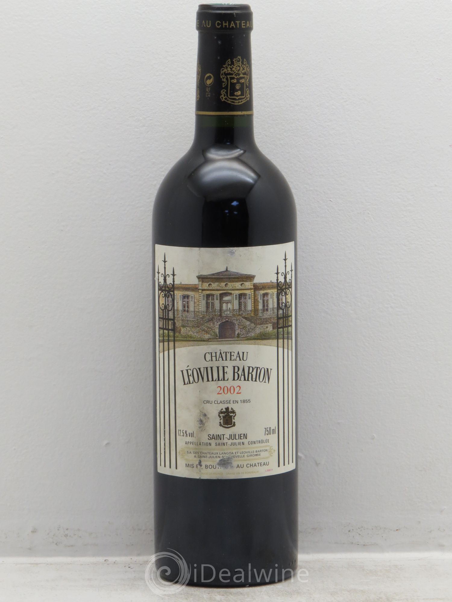 Château Léoville Barton 2ème Grand Cru Classé 2002 - Lot de 1 bouteille - 0