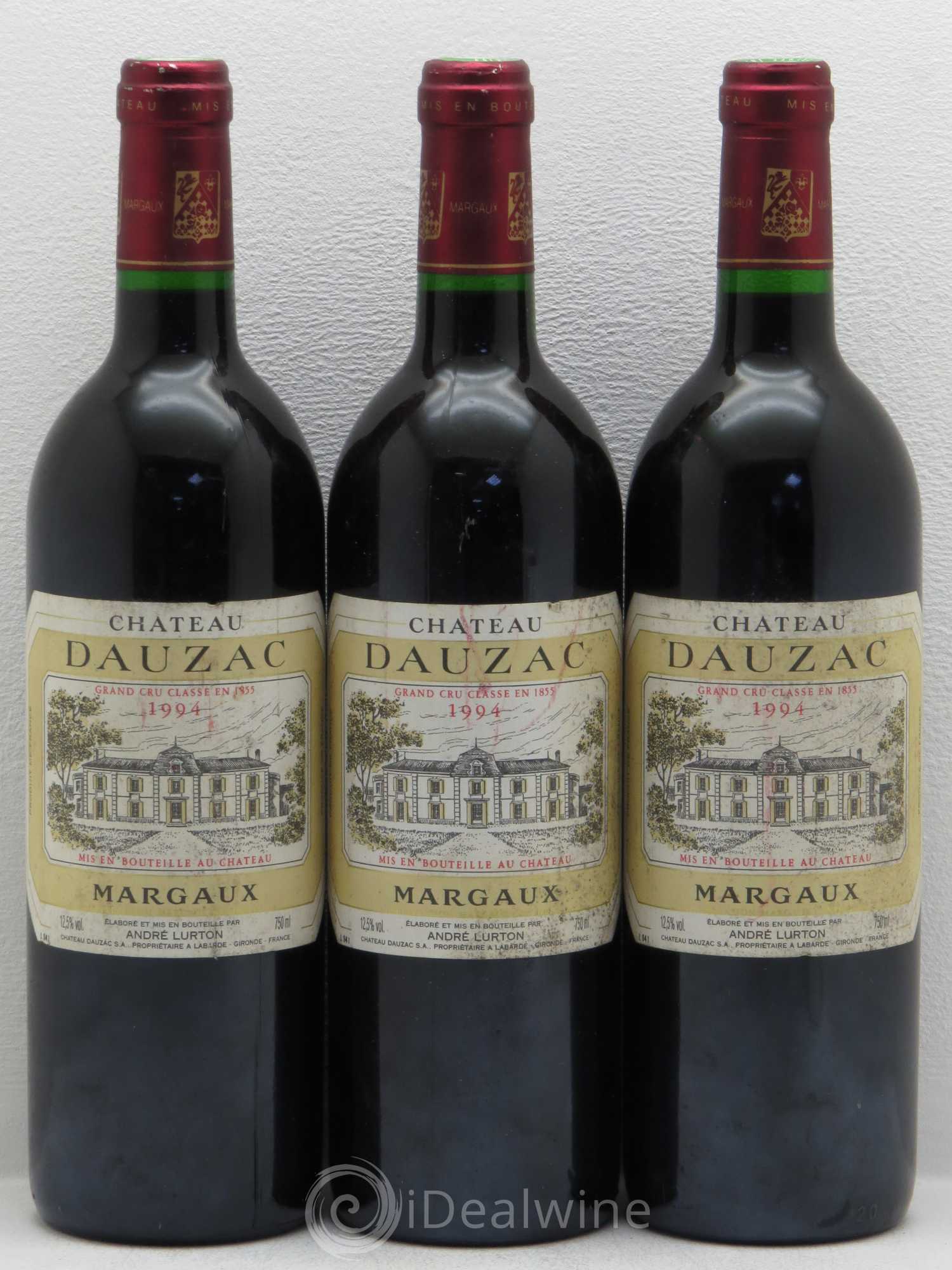 Château Dauzac 5ème Grand Cru Classé 1994 - Lot de 3 bouteilles - 0