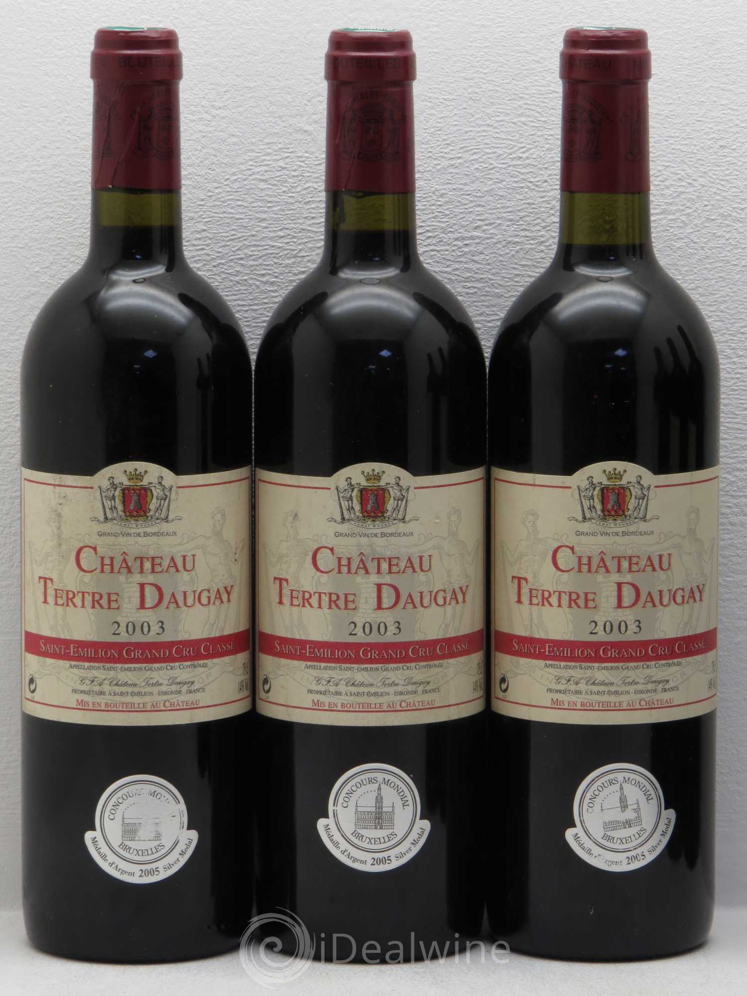 Château Tertre Daugay Grand Cru Classé 2003 - Lot de 12 bouteilles - 3