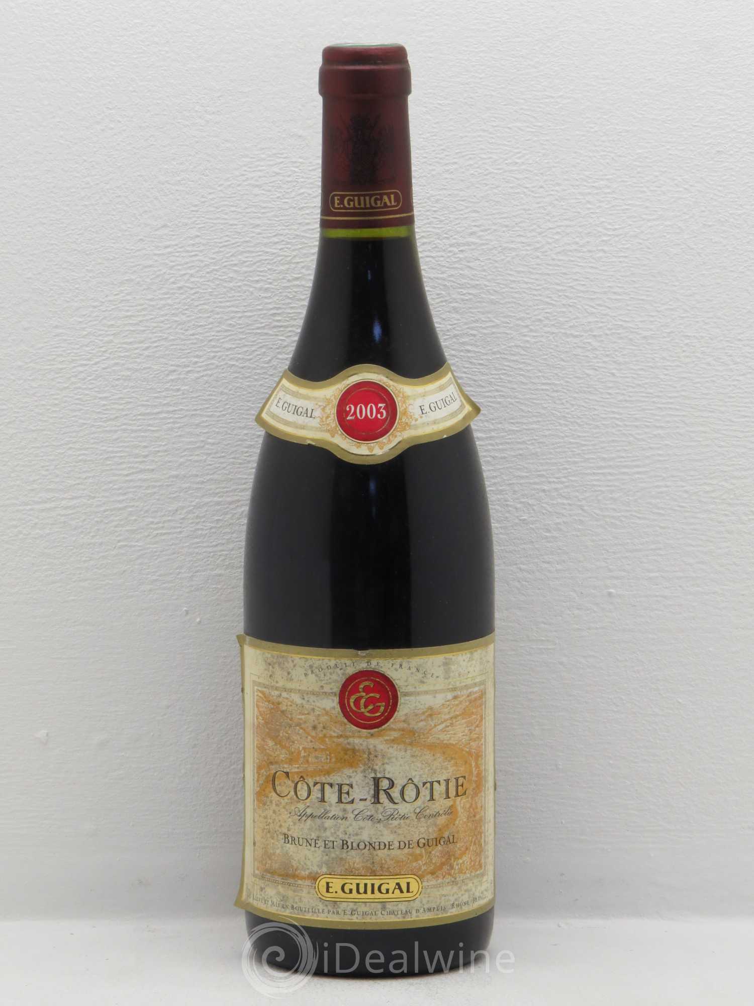 Côte-Rôtie Côtes Brune et Blonde Guigal 2003 - Lot de 1 bouteille - 0