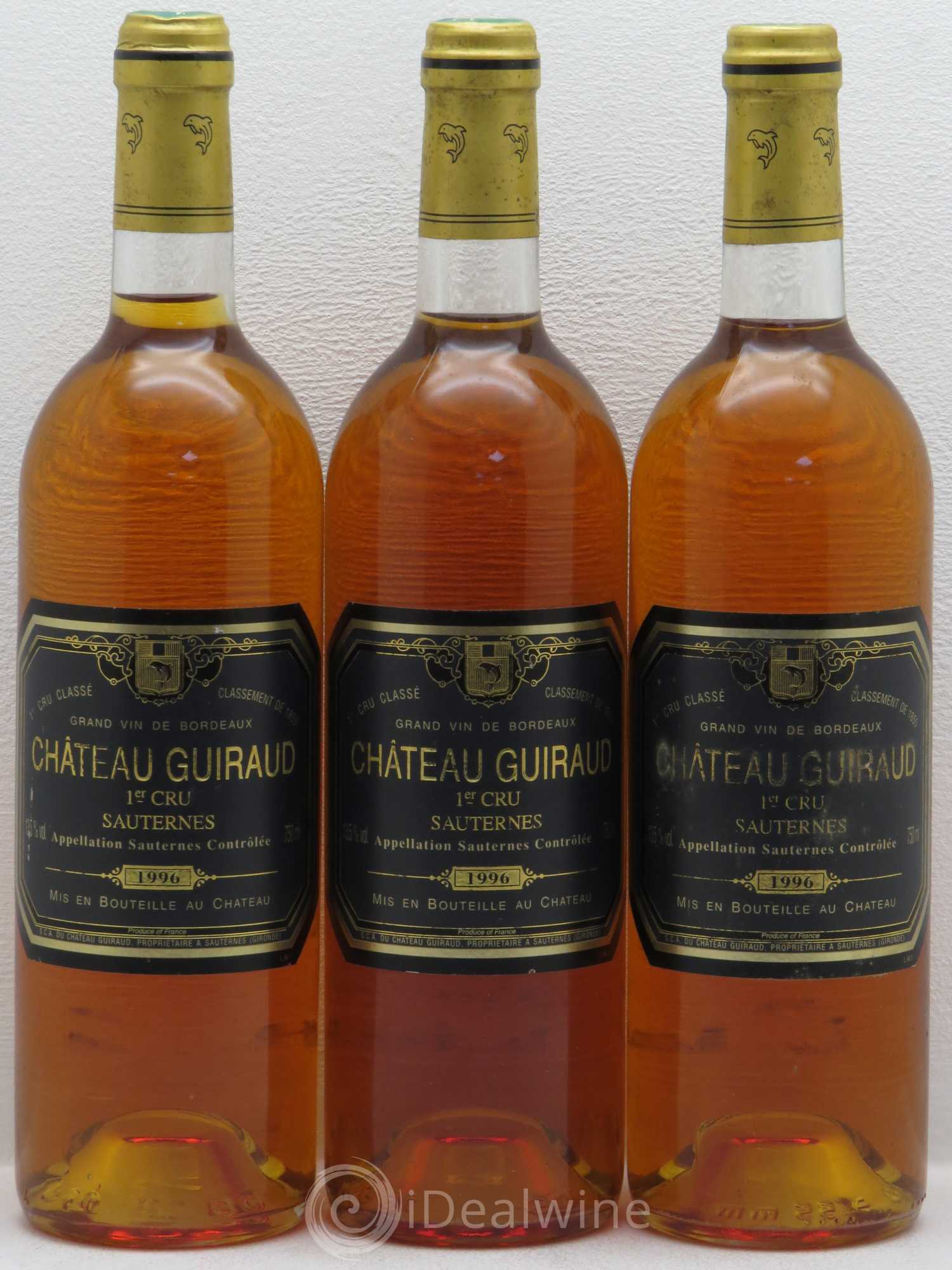 Château Guiraud 1er Grand Cru Classé (senza prezzo di riserva) 1996 - Lotto di 6 bottiglie - 2