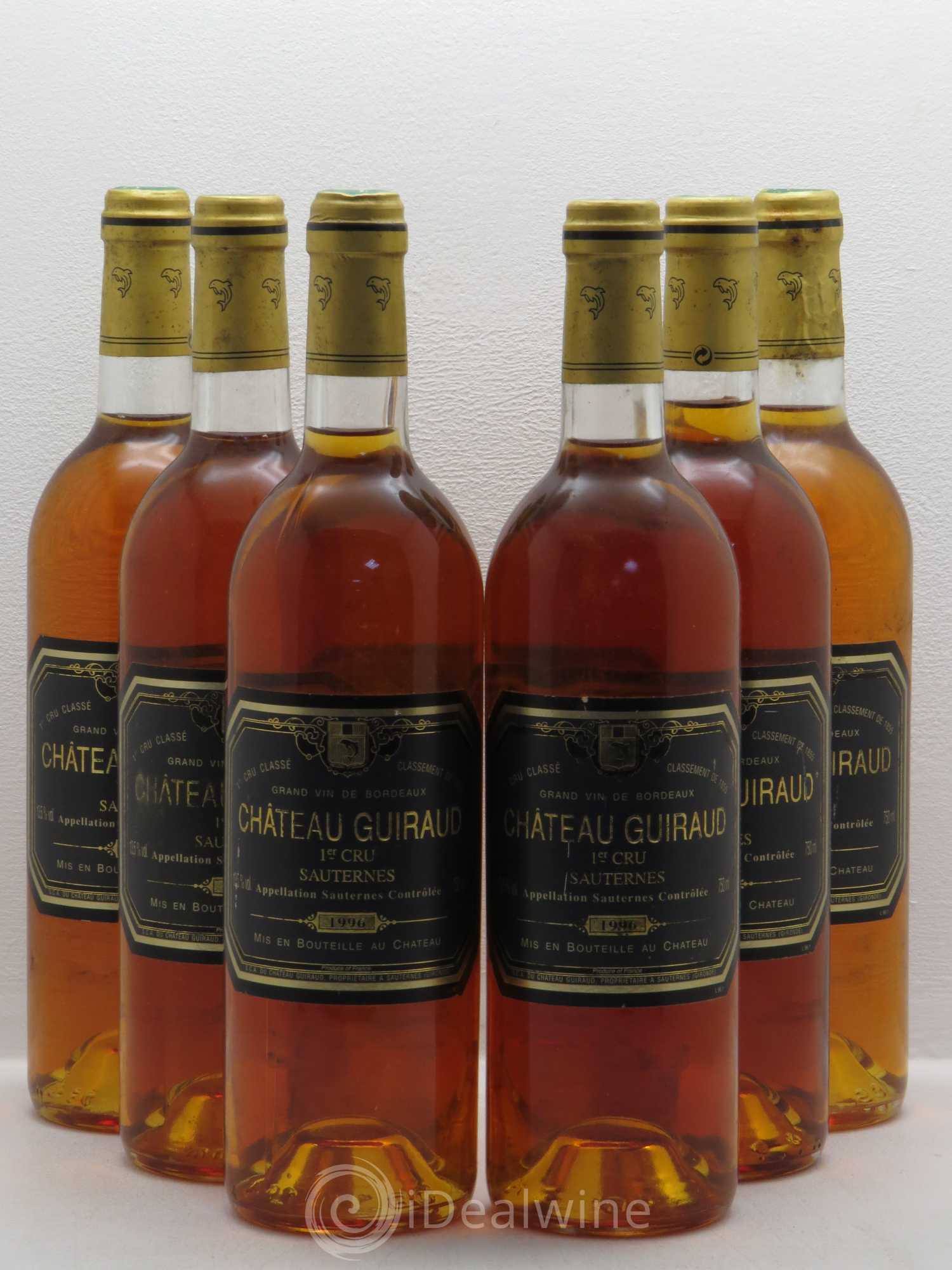 Château Guiraud 1er Grand Cru Classé (senza prezzo di riserva) 1996 - Lotto di 6 bottiglie - 0