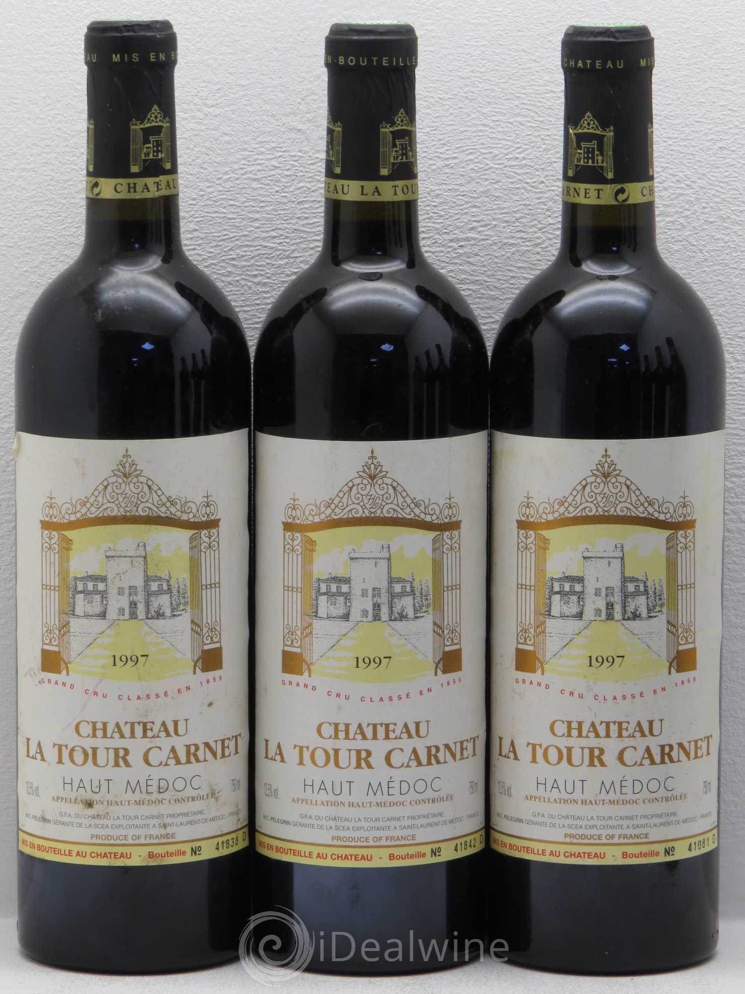 Château la Tour Carnet 4ème Grand Cru Classé  (sans prix de réserve) 1997 - Lot de 6 bouteilles - 2