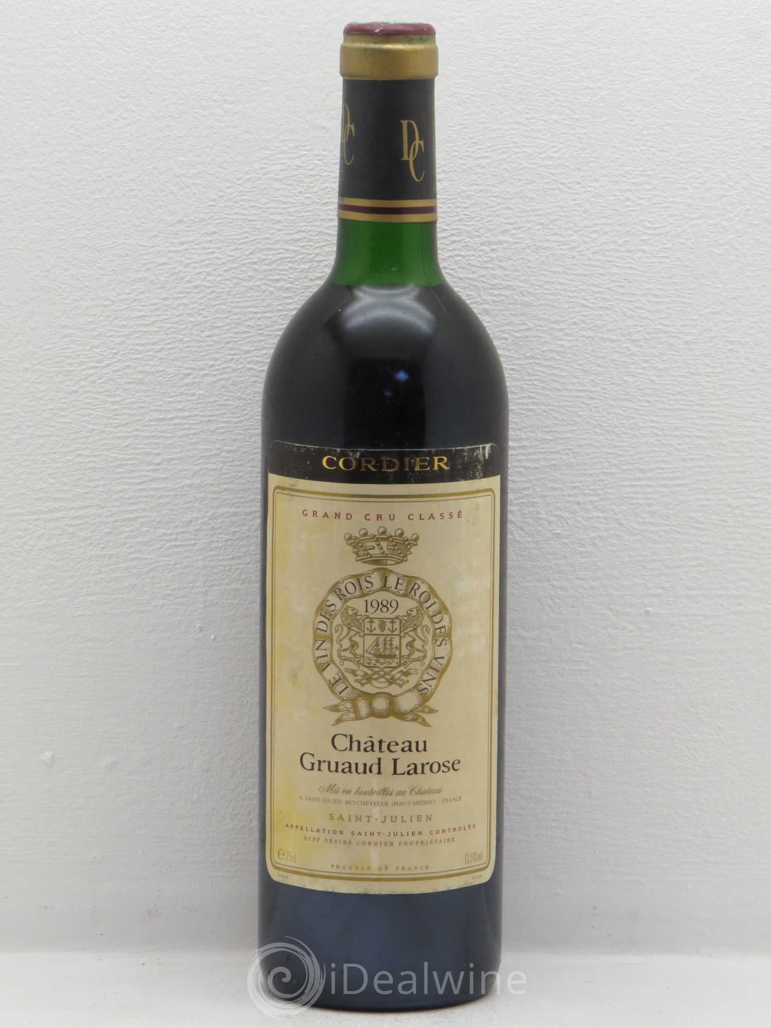 Château Gruaud Larose 2ème Grand Cru Classé 1989 - Lot de 1 bouteille - 0