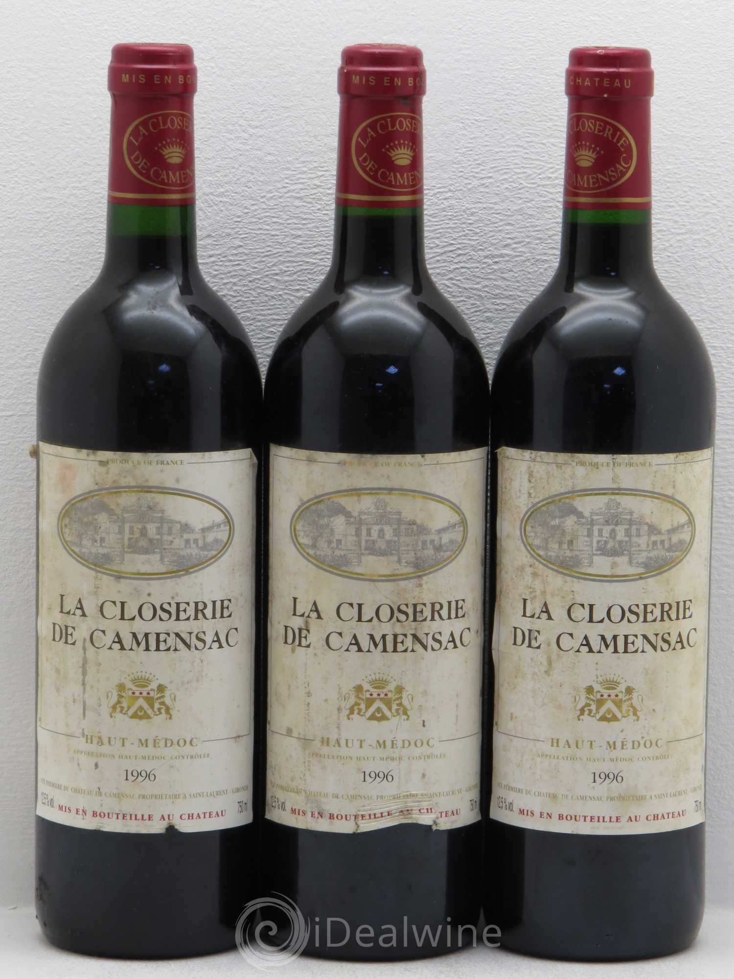 La Closerie de Camensac 1996 - Lot de 6 bouteilles - 2