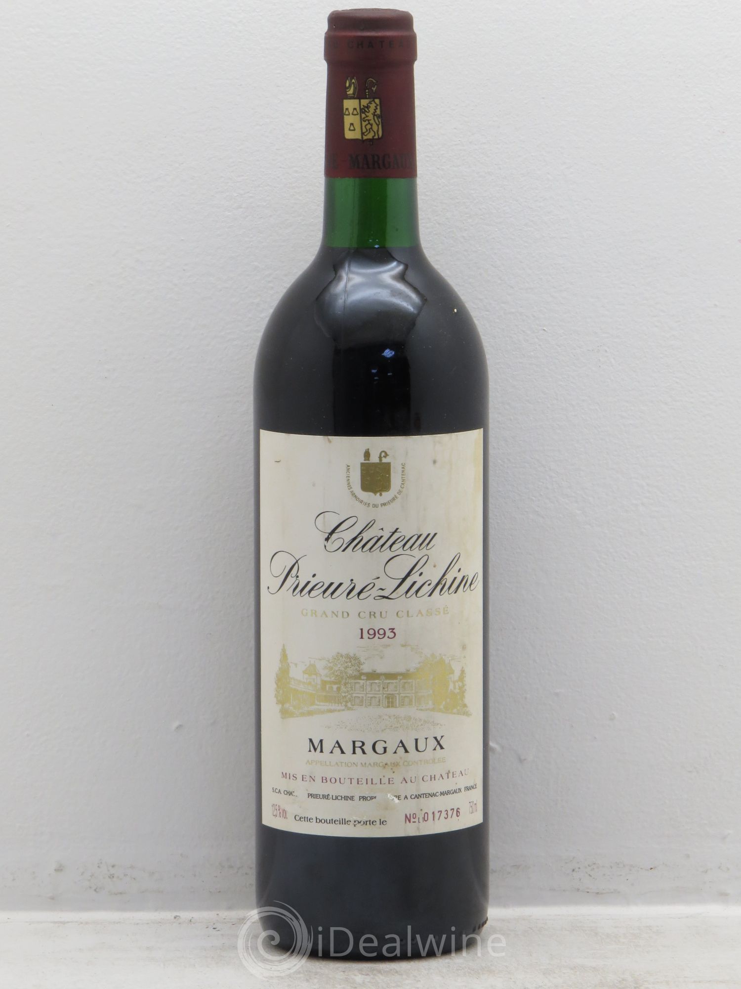 Château Prieuré Lichine 4ème Grand Cru Classé 1993 - Lot de 1 bouteille - 0