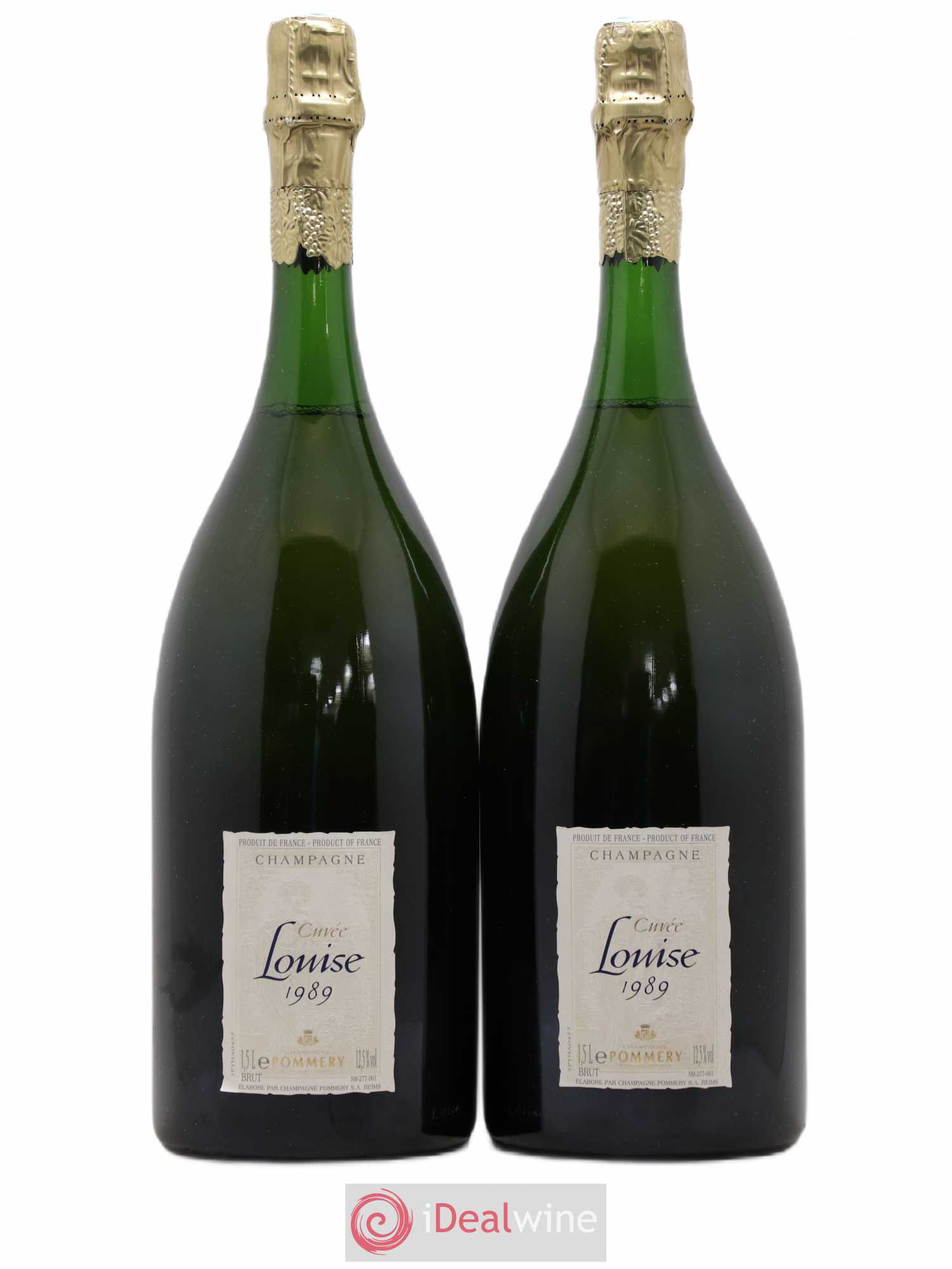 Cuvée Louise Pommery Brut 1989 - Lot de 2 magnums - 0