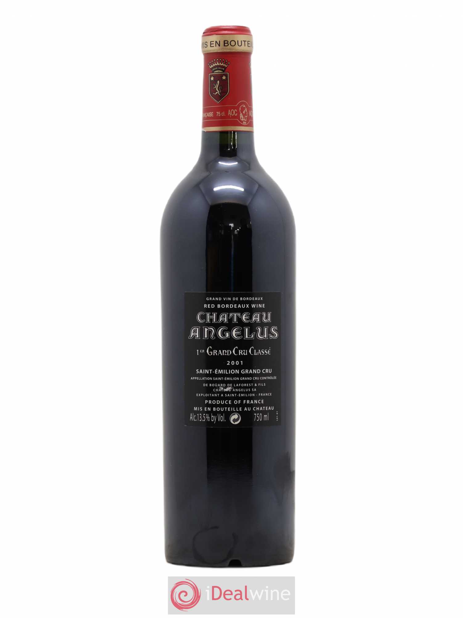 Château Angélus 1er Grand Cru Classé A 2001 - Lot de 1 bouteille - 1