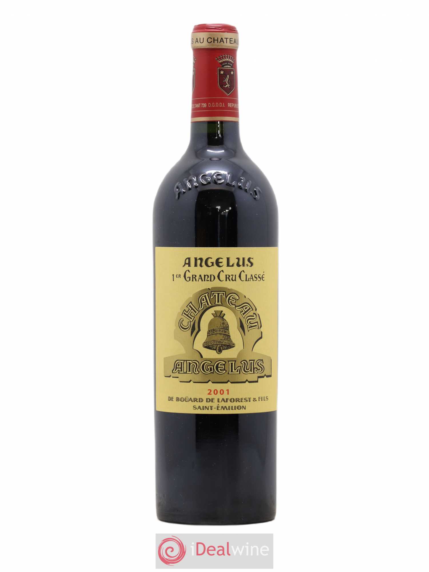 Château Angélus 1er Grand Cru Classé A 2001 - Lot de 1 bouteille - 0