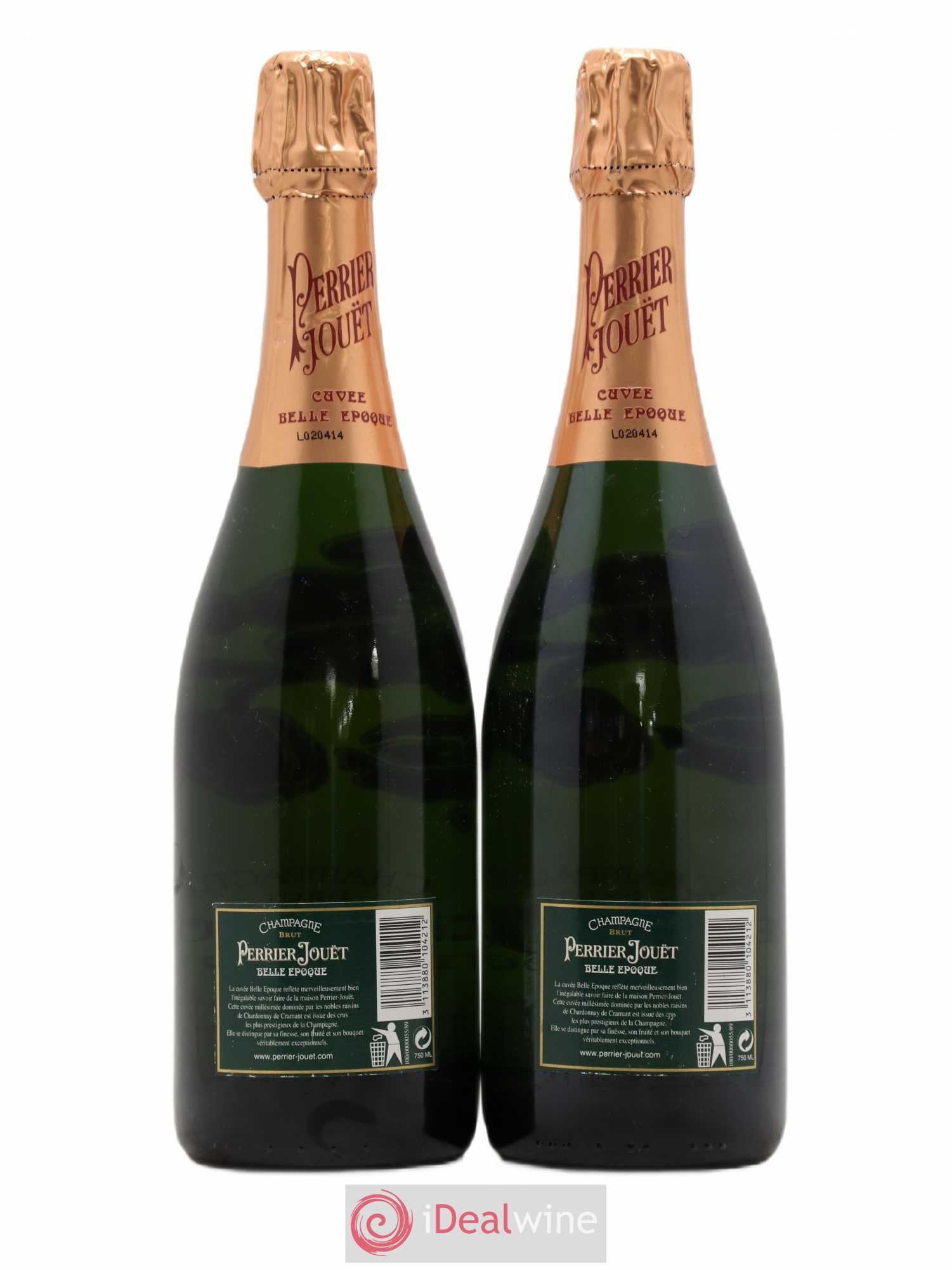 Cuvée Belle Epoque Brut Perrier-Jouët Brut 1996 - Lot de 2 bouteilles - 1