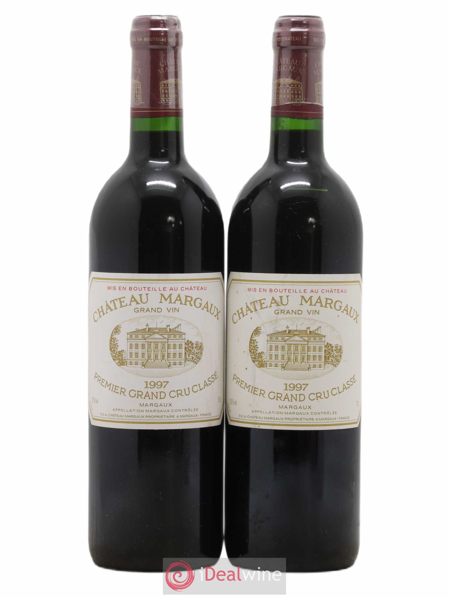 Château Margaux 1er Grand Cru Classé 1997 - Lot de 2 bouteilles - 0