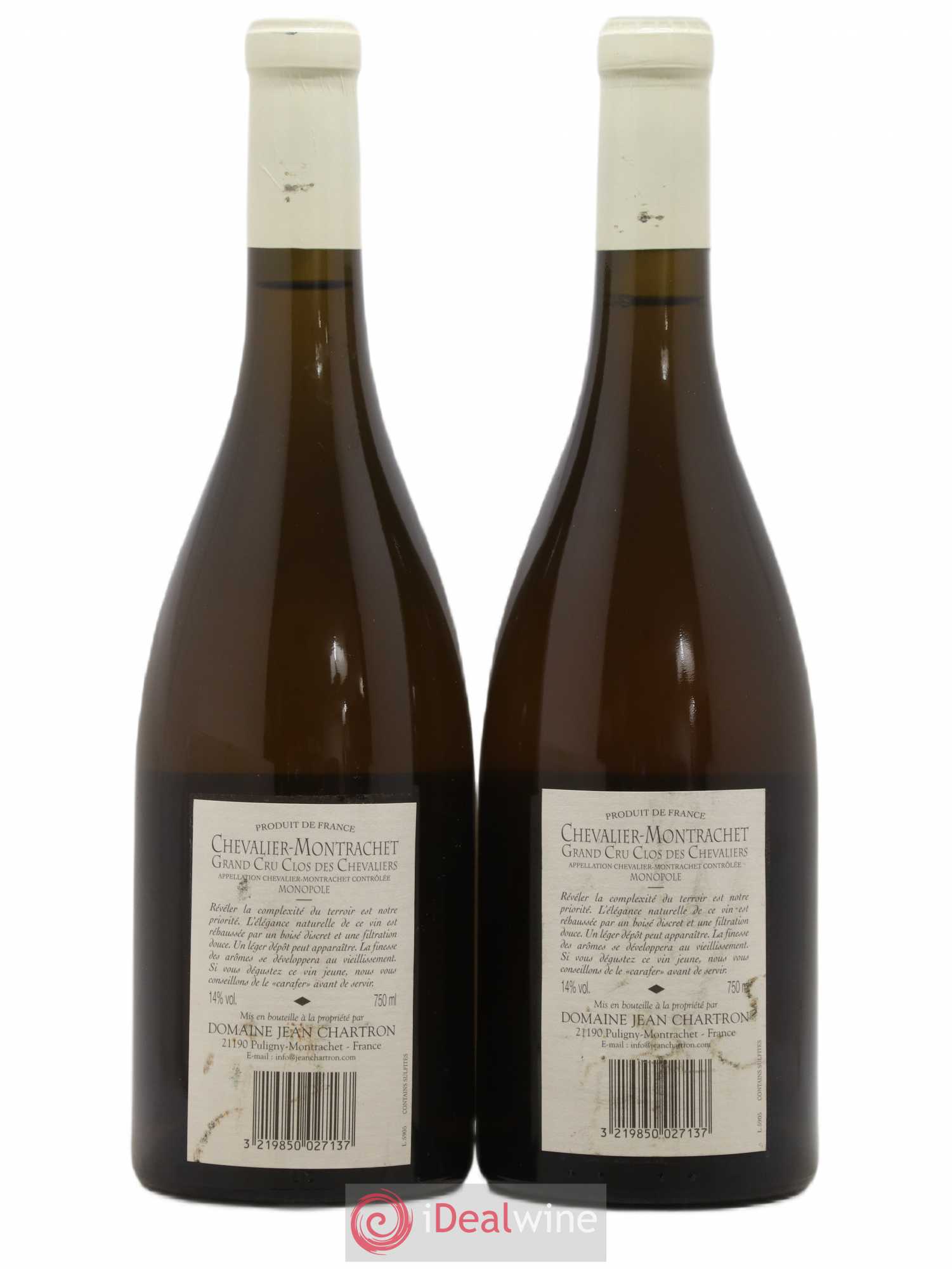 Chevalier-Montrachet Grand Cru Clos des Chevaliers Jean Chartron (Domaine) 2004 - Lot de 2 bouteilles - 1
