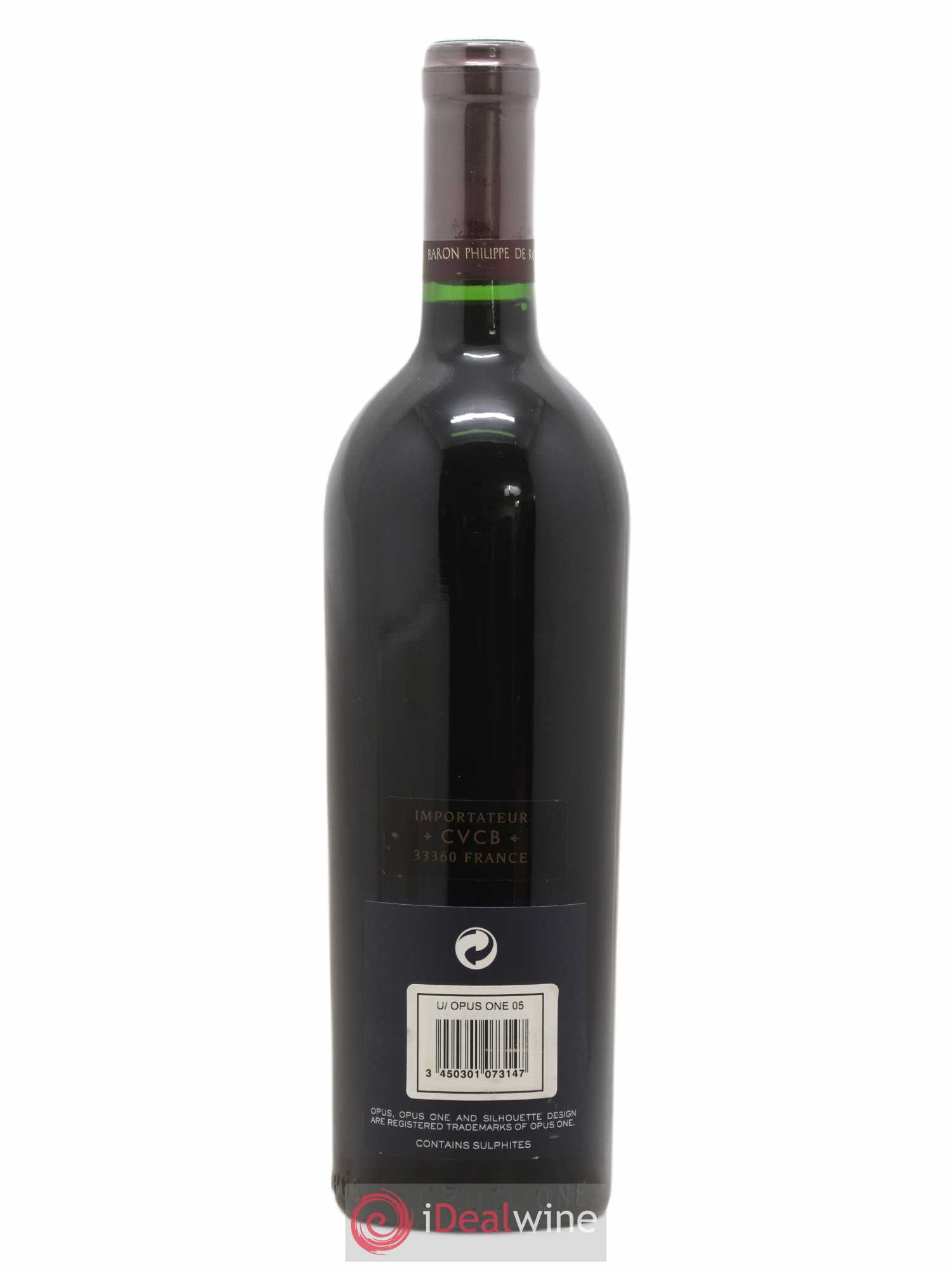 Napa Valley Opus One Robert Mondavi 2005 - Lot de 1 bouteille - 1