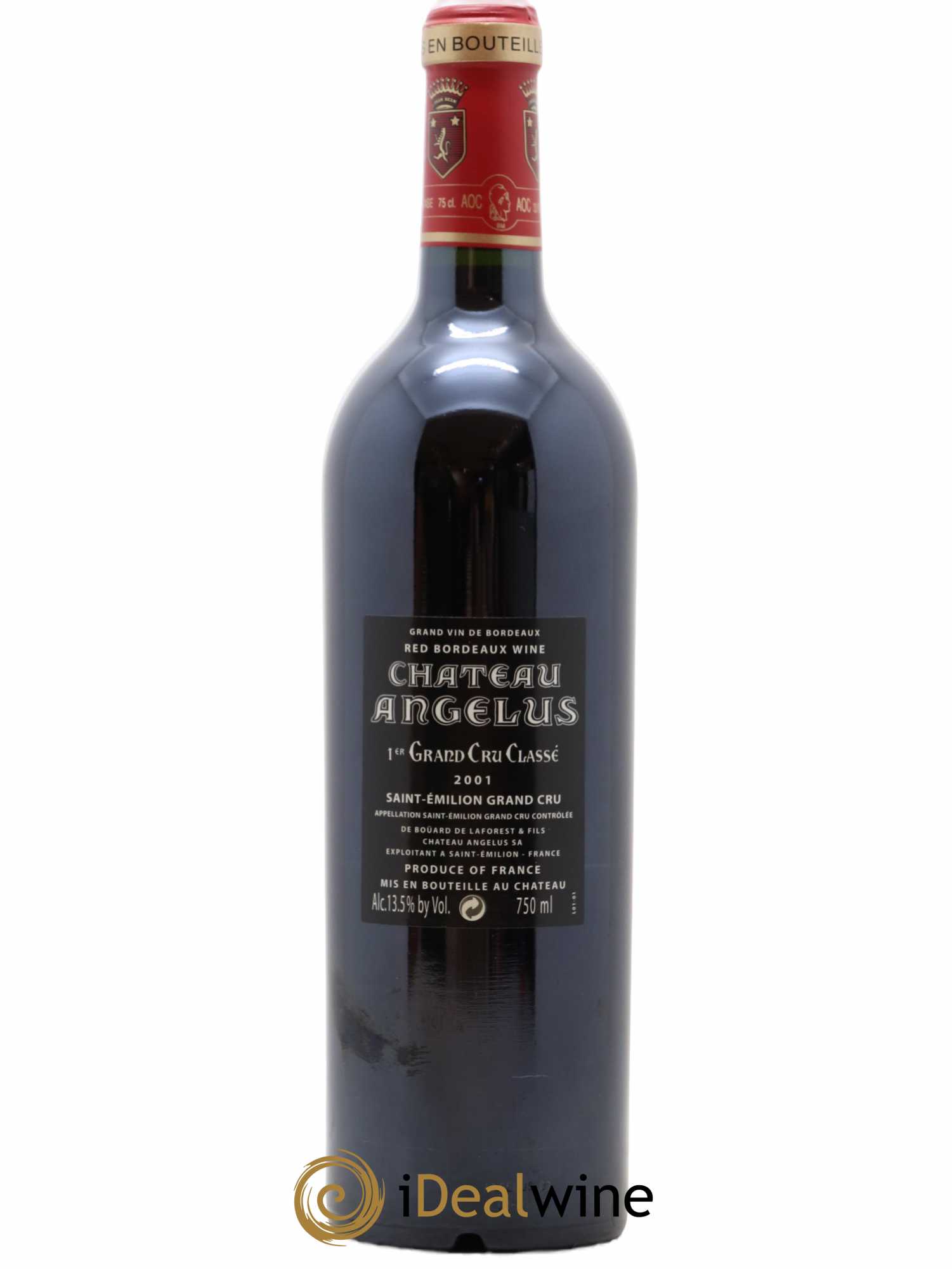 Château Angélus 1er Grand Cru Classé A 2001 - Lot de 1 bouteille - 1