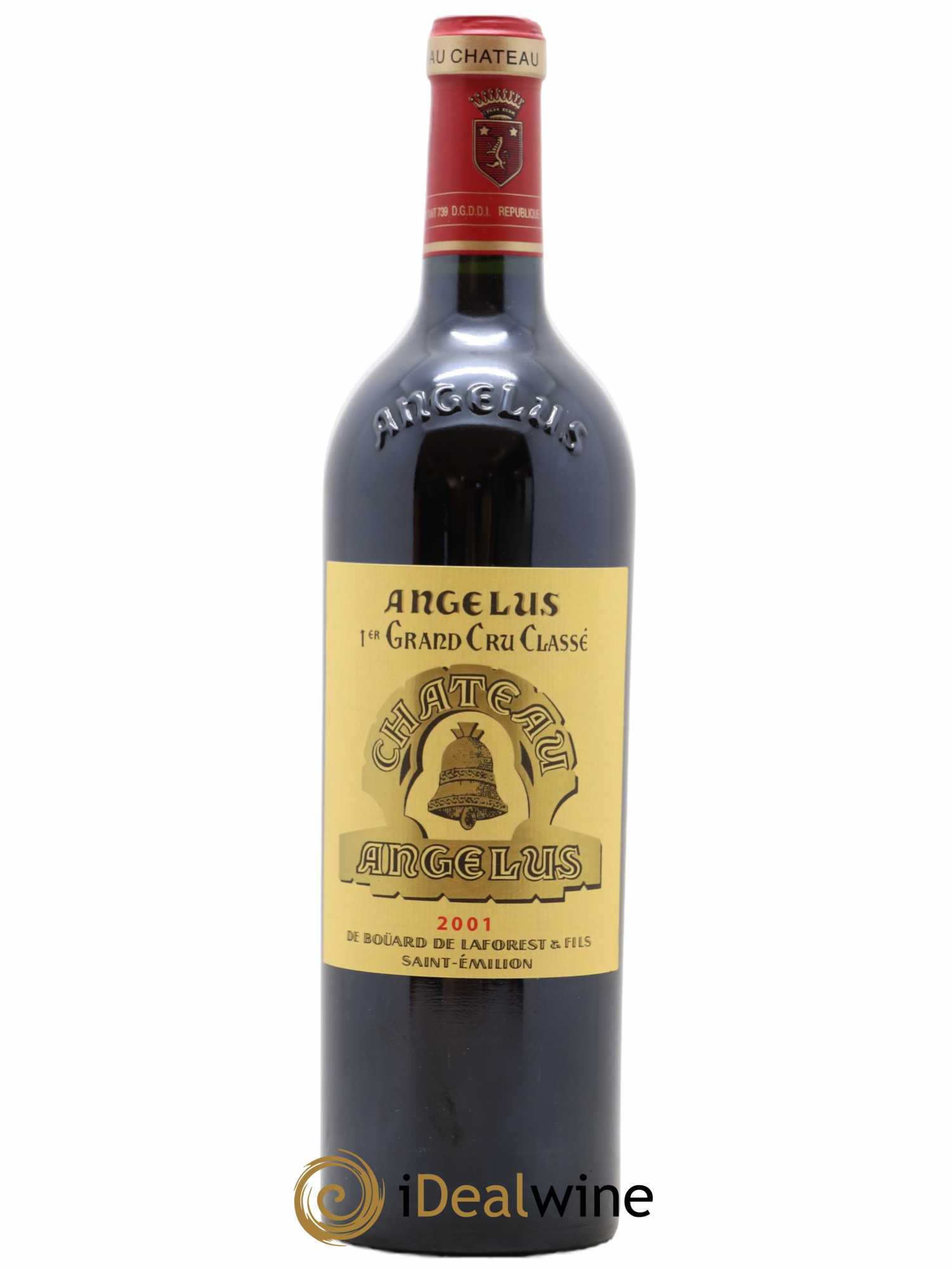 Château Angélus 1er Grand Cru Classé A 2001 - Lot de 1 bouteille - 0