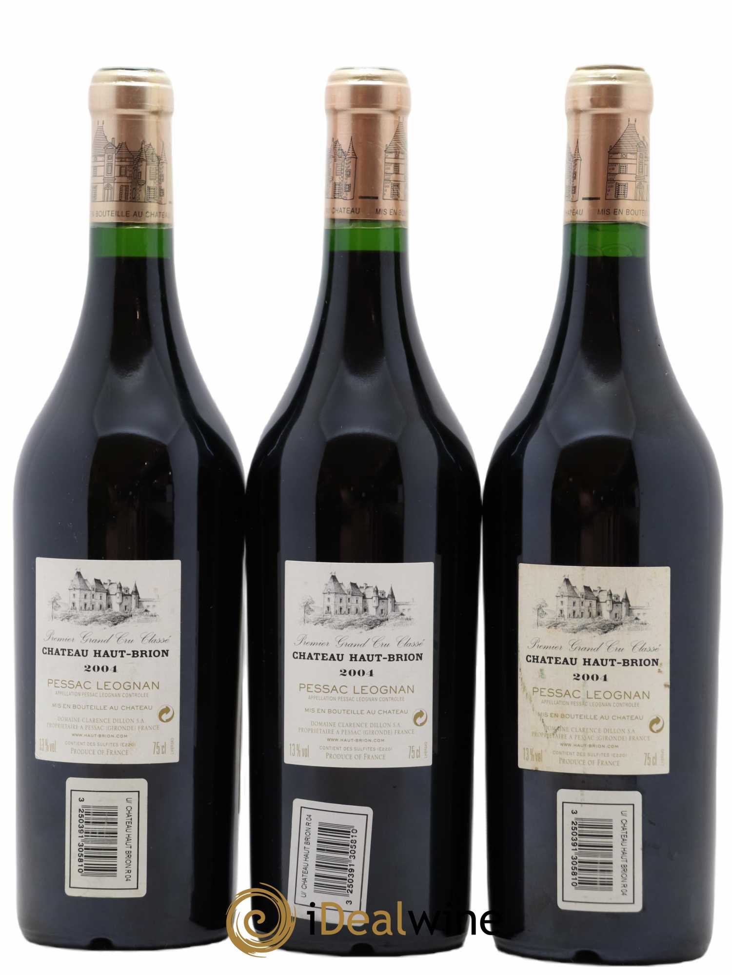 Château Haut Brion 1er Grand Cru Classé 2004 - Lot de 3 bouteilles - 1