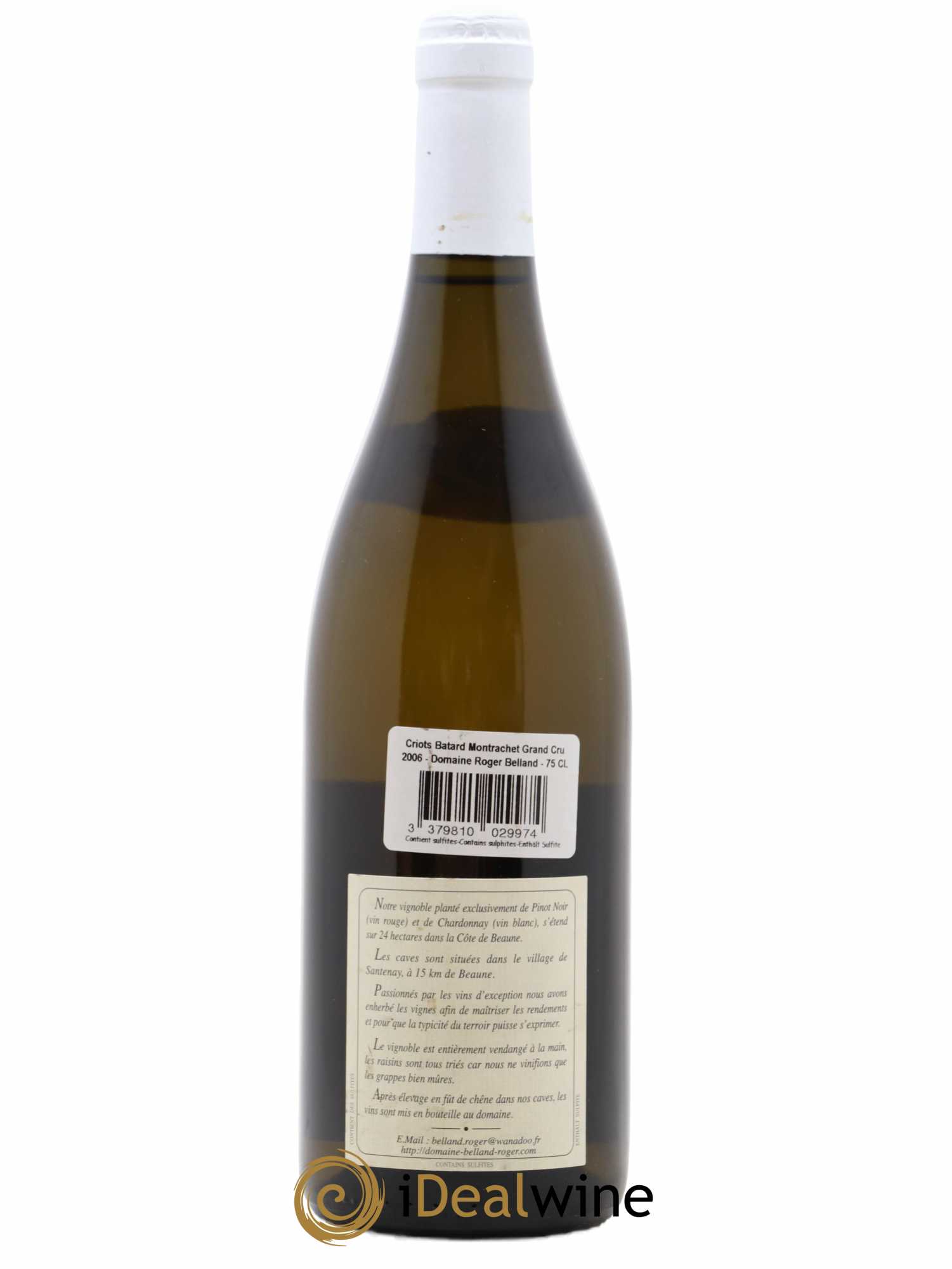 Criots-Bâtard-Montrachet Grand Cru Roger Belland 2006 - Lot de 2 bouteilles - 1